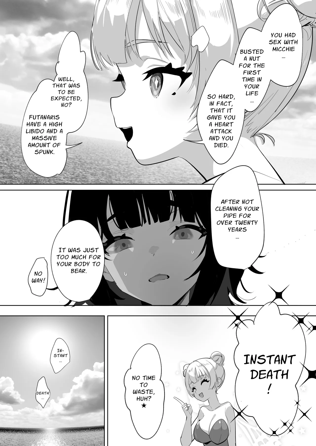 [Raise wa Futanari Bishoujo (orion)] Futanari Deathloop Challenge ~I'll Die If I Ejaculate, But I Want to Make Her Cum~ [English] [Pyruz Translation] image number 11