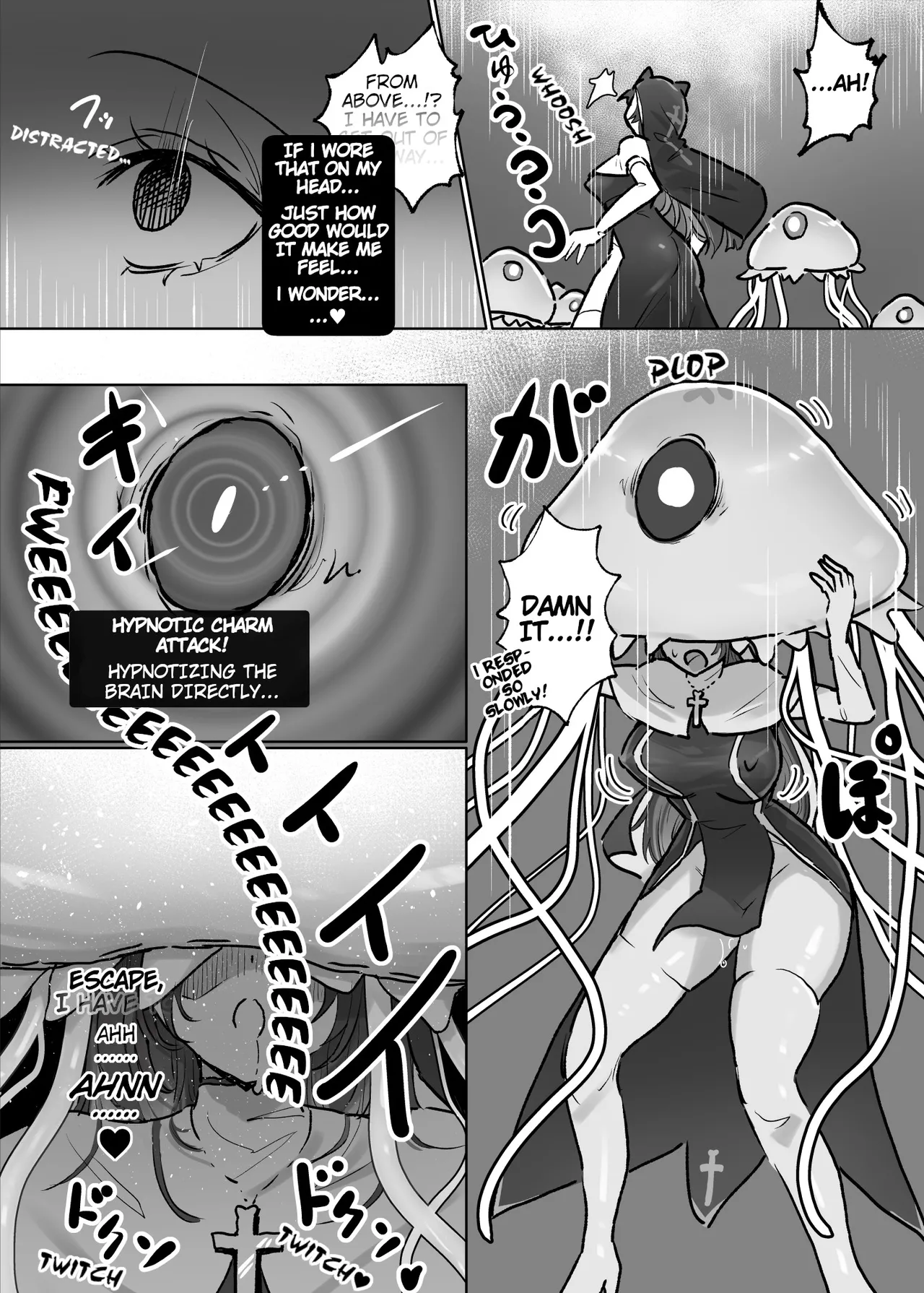 [Neruhitsuji] Joutai Ijou Taisei Sister-san to Taisei Kantsuu Saimin Kurage | "Abnormal Status"-Resistant Nun vs. Resistance-Penetrating Hypnotic Jellyfish [English] изображение № 15