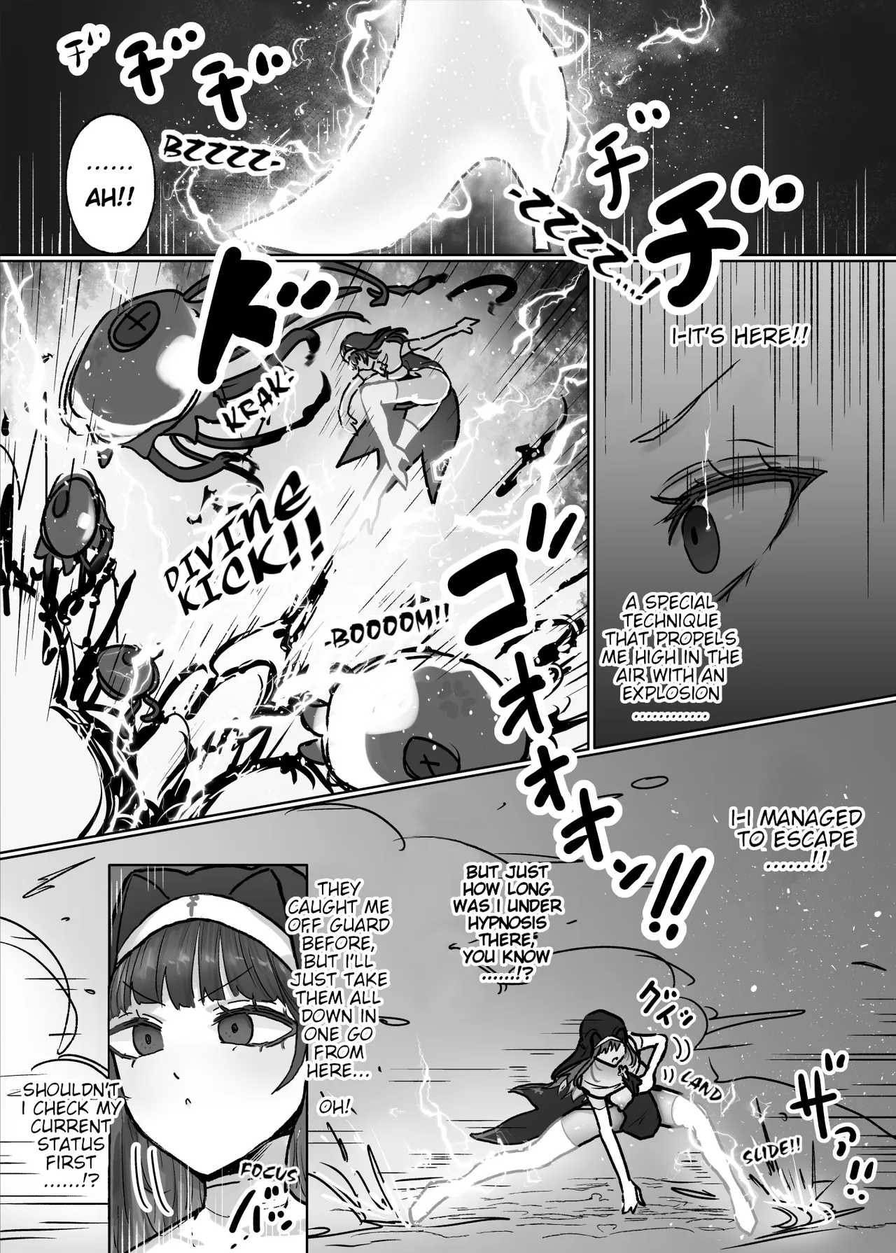 [Neruhitsuji] Joutai Ijou Taisei Sister-san to Taisei Kantsuu Saimin Kurage | "Abnormal Status"-Resistant Nun vs. Resistance-Penetrating Hypnotic Jellyfish [English] изображение № 19