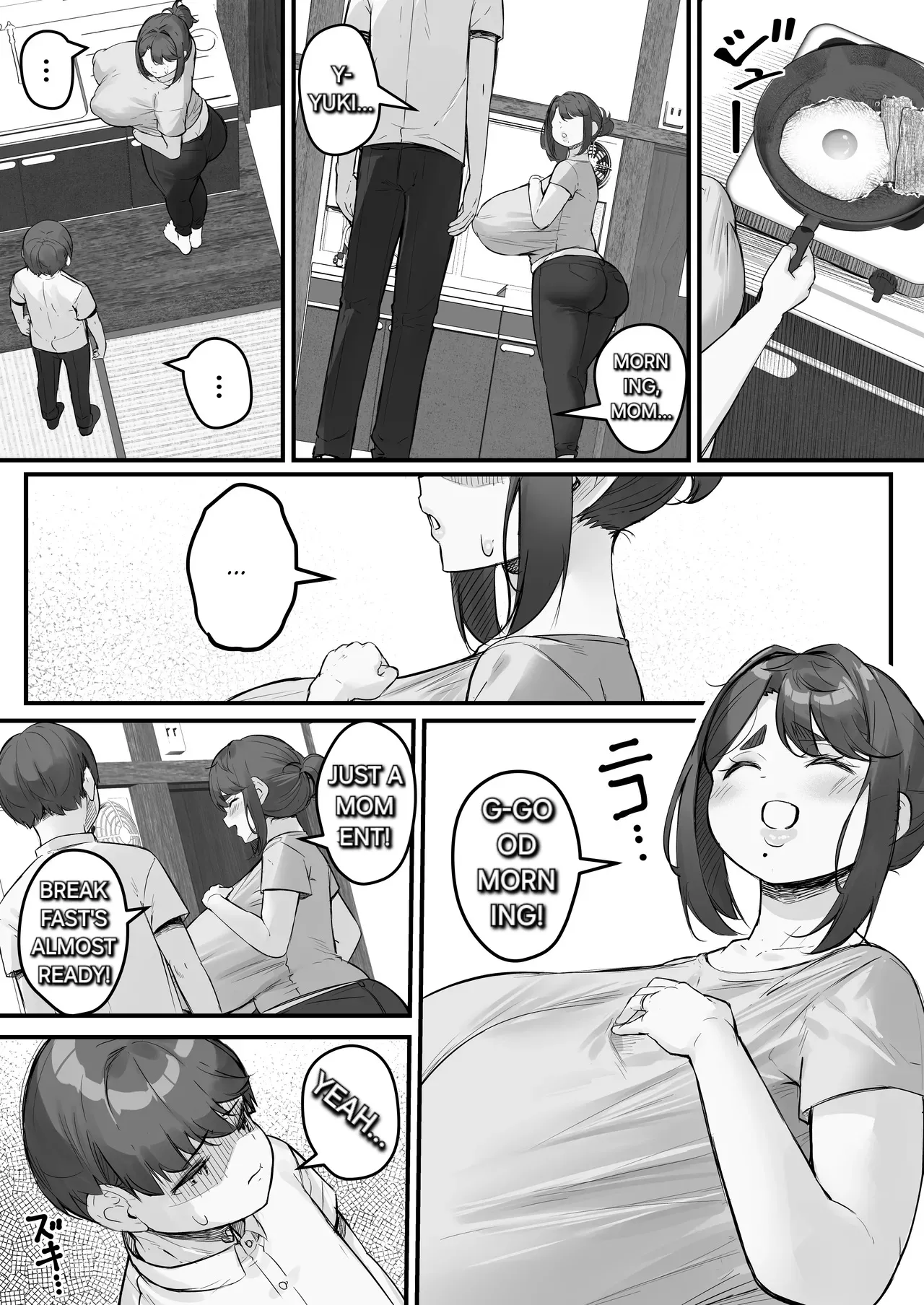 [Baku-π-dou (Kuchi VE)] The Busty Mom with Long, Sagging Breasts Gets Seduced by a Playboy – Part 1 [English] [Alyssaquenn] image number 23