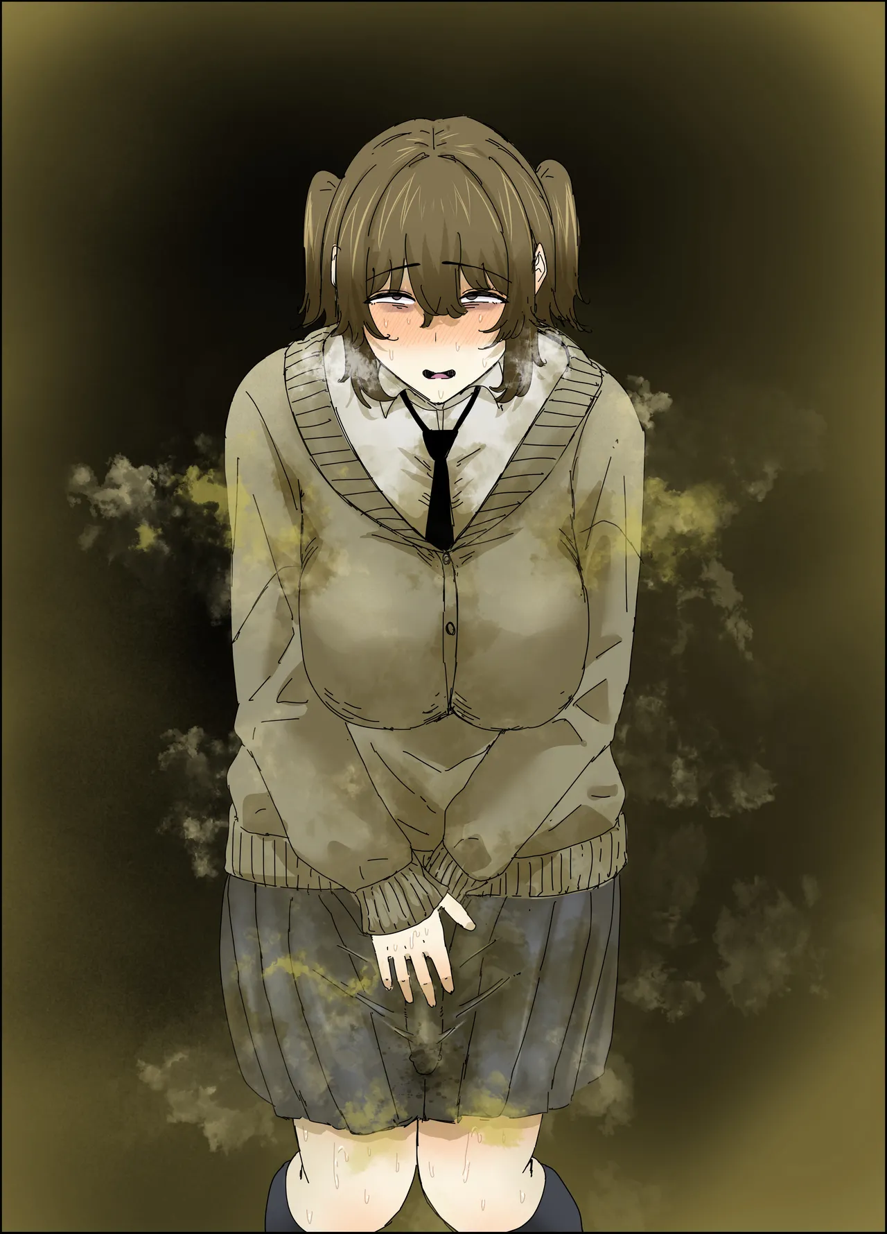 【フルカラー15P】臭い巨尻黒ギャルは陰キャフタナリちゃんが好き 이미지 번호 4