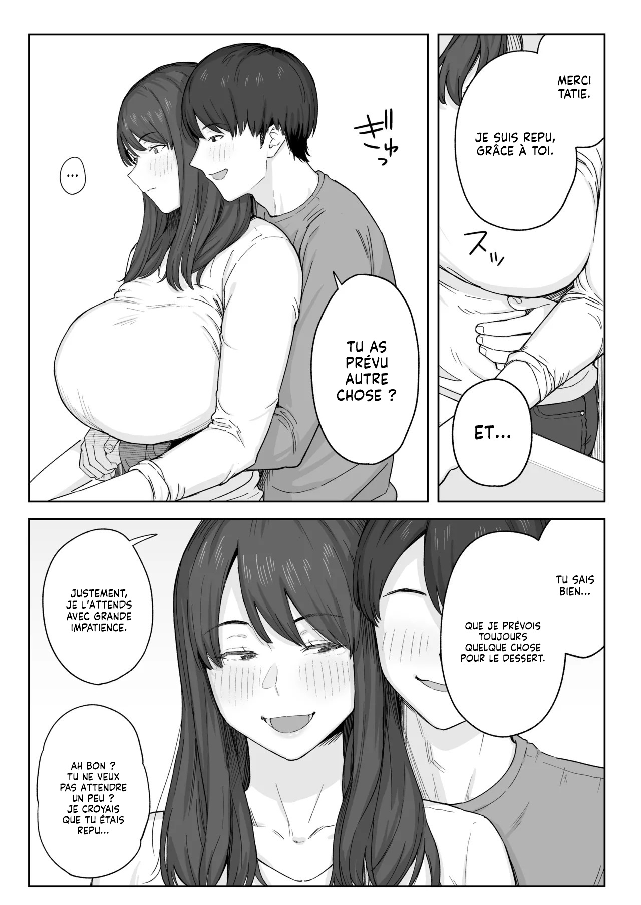 [Natsuzo] Yuuhan no Ato wa Oba-chan to... | Passer du temps avec ma Tante après le dîner [French] [Lopxi] [Digital] image number 6