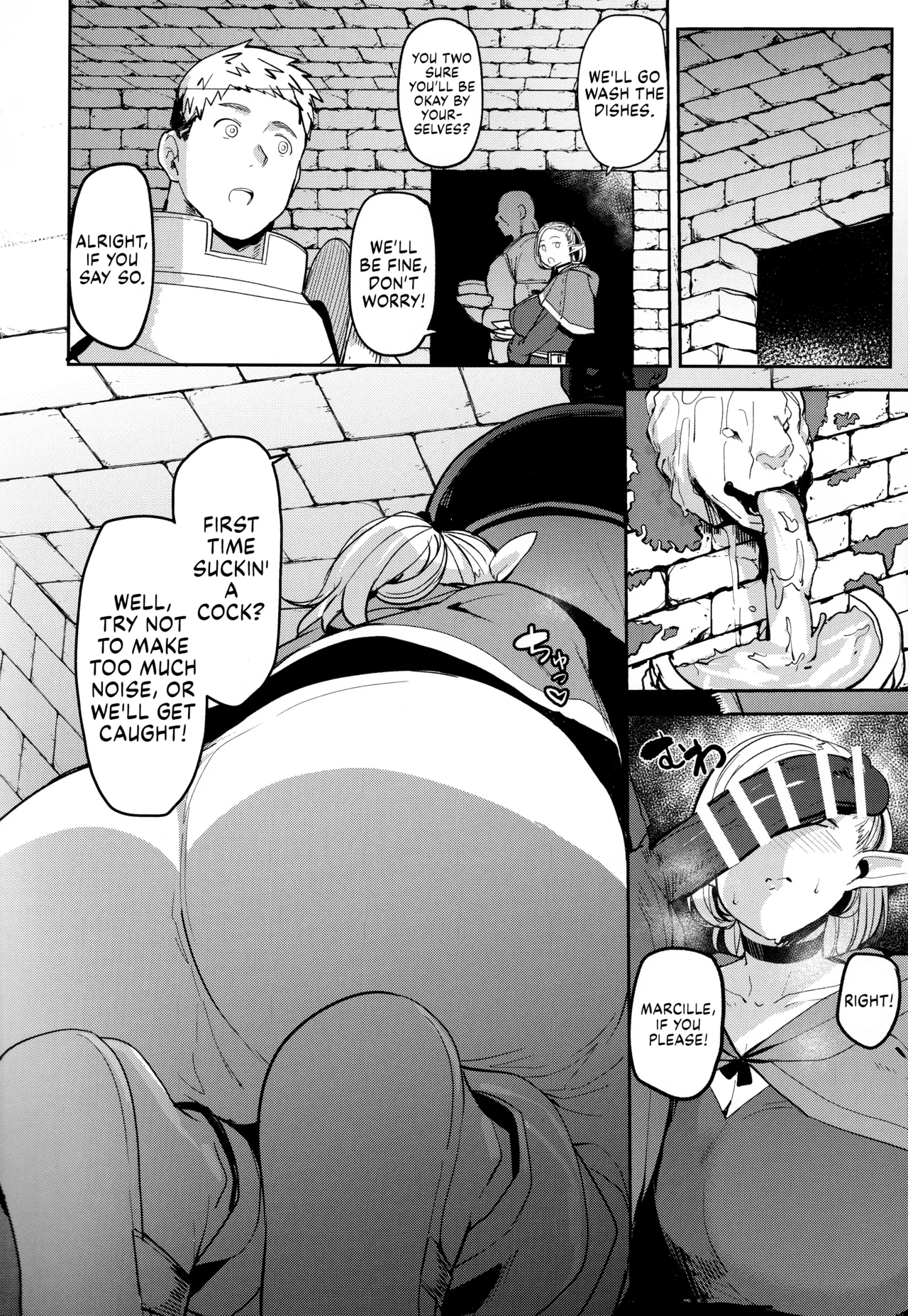 (C106) [North70 (Nanao Yukiji)] Chin Ochi Donkusa Elf | Dumbass Elf, Dicked Over And Dicked Down (Dungeon Meshi) [English] [Suizokukan] image number 23