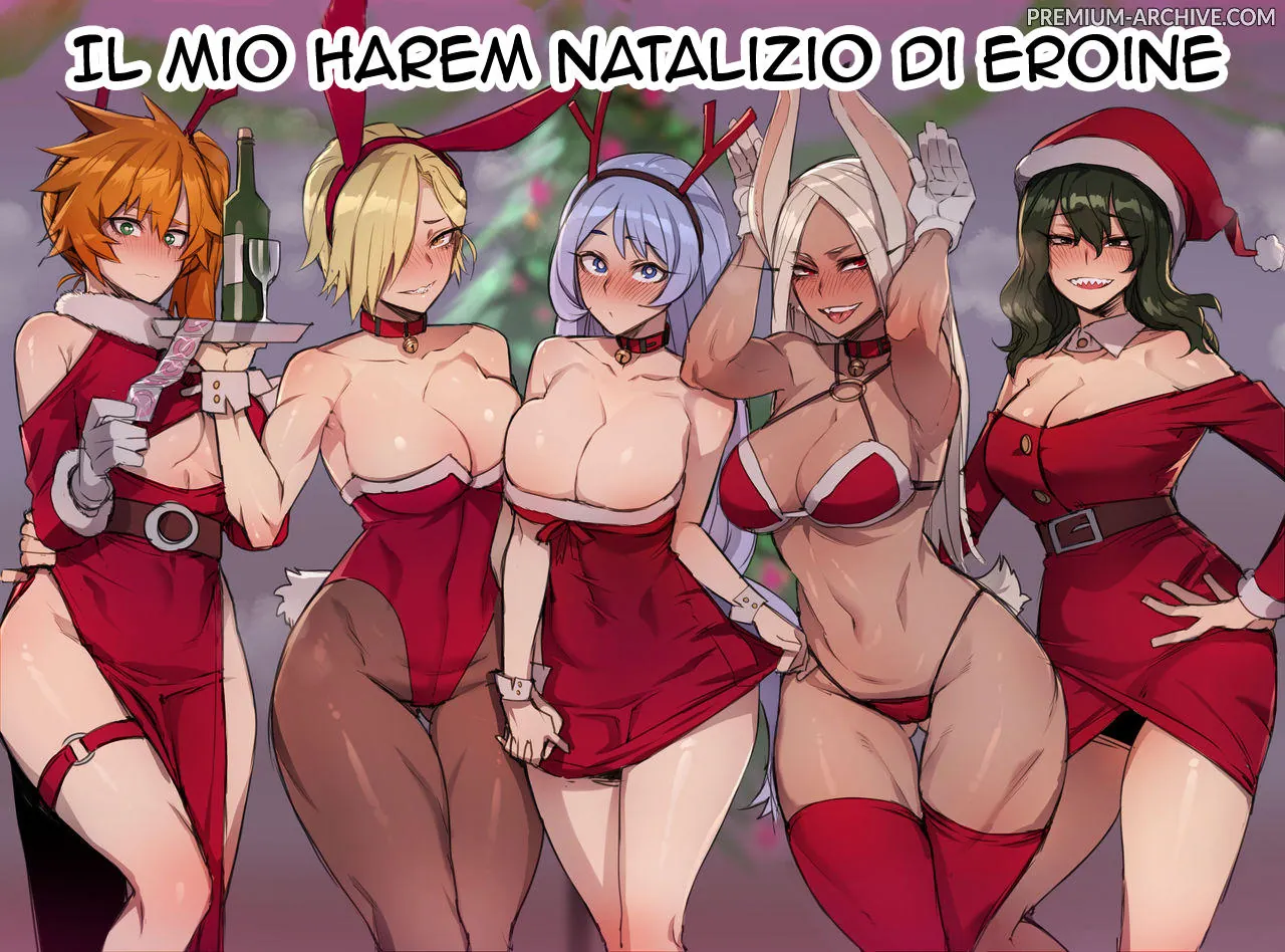 [ratatatat74] MY HERO Christmas HAREM (Boku no Hero Academia) [Italian] (Decensored) image number 1