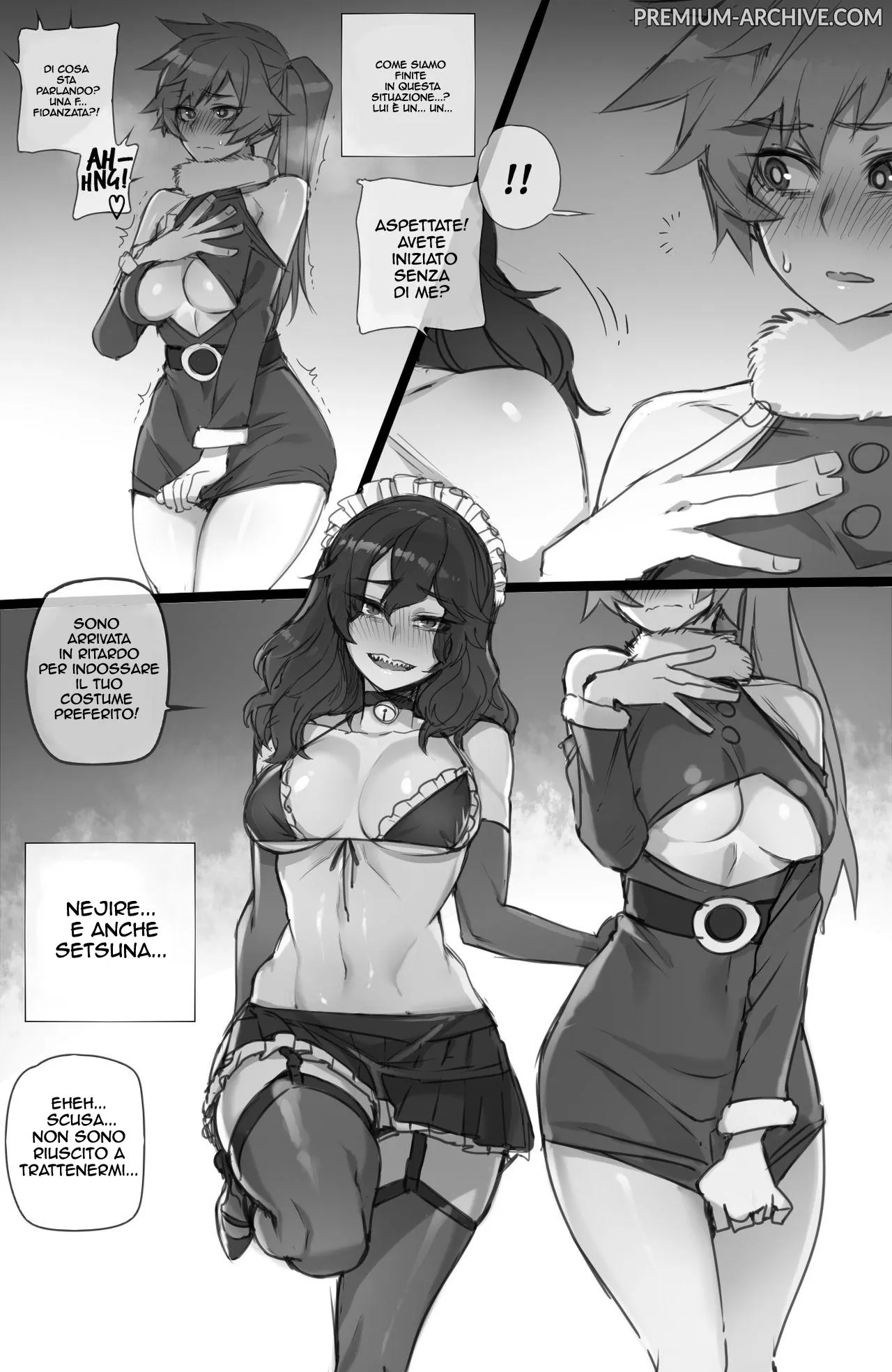 [ratatatat74] MY HERO Christmas HAREM (Boku no Hero Academia) [Italian] (Decensored) image number 5