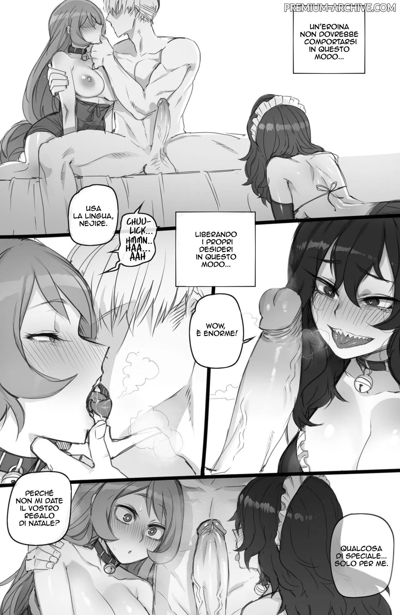[ratatatat74] MY HERO Christmas HAREM (Boku no Hero Academia) [Italian] (Decensored) image number 6