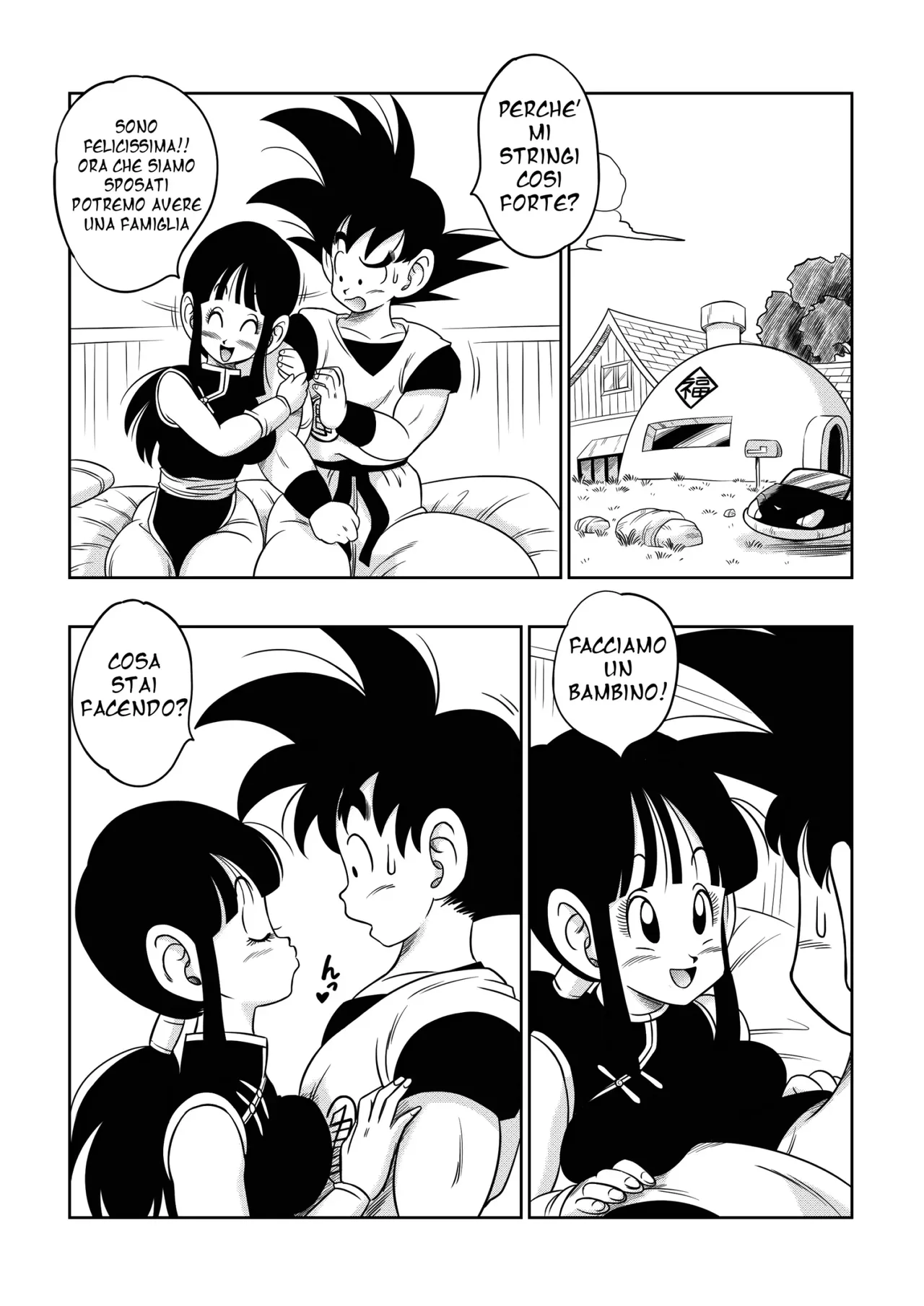 [Yamamoto] "Korai kara no Narawashi" Niizuma e no Ecchi na Itazura | "Un' Antica Tradizione" Giovane Moglie Molestata (Dragon Ball Z) [Italian] image number 4