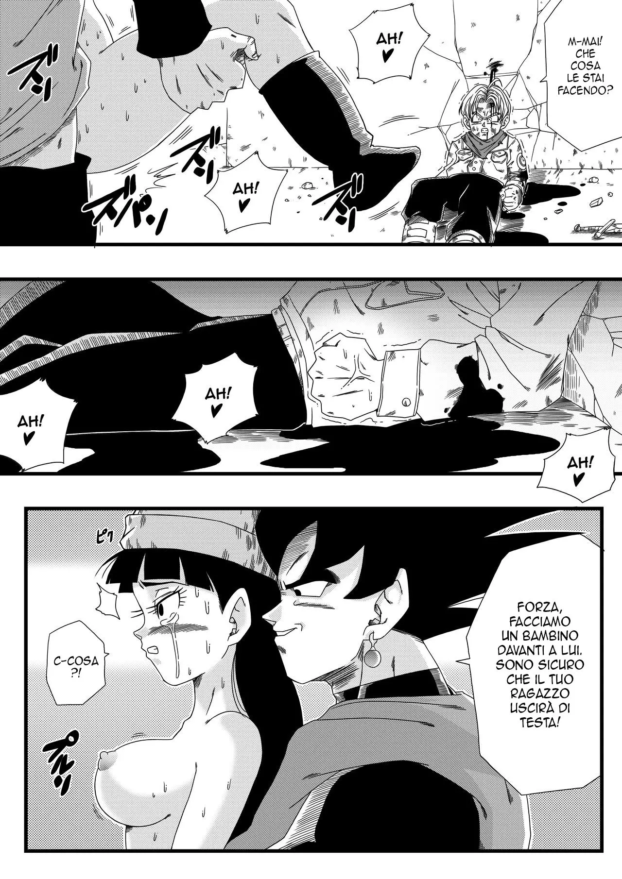 [Yamamoto] Black, Mirai No Hero O Taosu! Teisou Na Kanojo Ga Gisei Ni! | Black Sconfigge L’Eroe Del Futuro! Il Sacrificio Della Giovane Donna [Italian] 图片编号 5