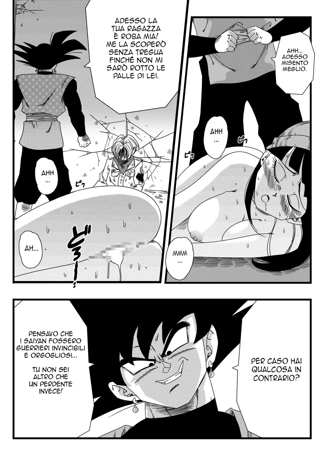 [Yamamoto] Black, Mirai No Hero O Taosu! Teisou Na Kanojo Ga Gisei Ni! | Black Sconfigge L’Eroe Del Futuro! Il Sacrificio Della Giovane Donna [Italian] 图片编号 9