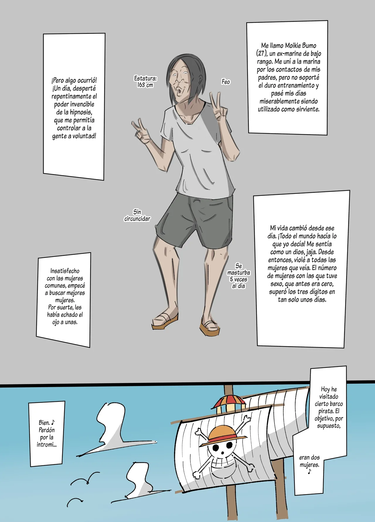 [Ekaki Gaikokujin] One Piece × Muteki Kimootoko｜One Piece × El Tipo Espeluznante Que Tiene Un PODER INVENCIBLE 1-3 + Extras (One Piece) [Spanish] [Al chile no sé Scan] 이미지 번호 2