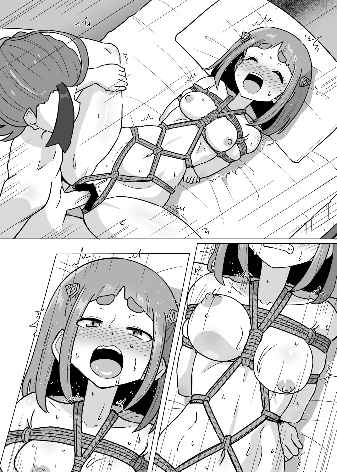 [くもえもん]  スグリ×タロ緊縛Hマンガ image number 6