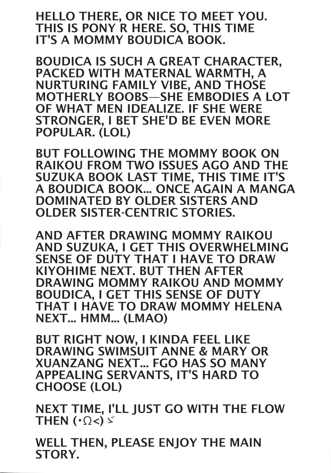 (COMIC1☆11) [Syunkan Saidaihusoku (Pony R)] Boudica-mama to no Nukinuki Seikatsu | Living a Carefree Life with Mommy Boudica (Fate/Grand Order) [English] 3eme image