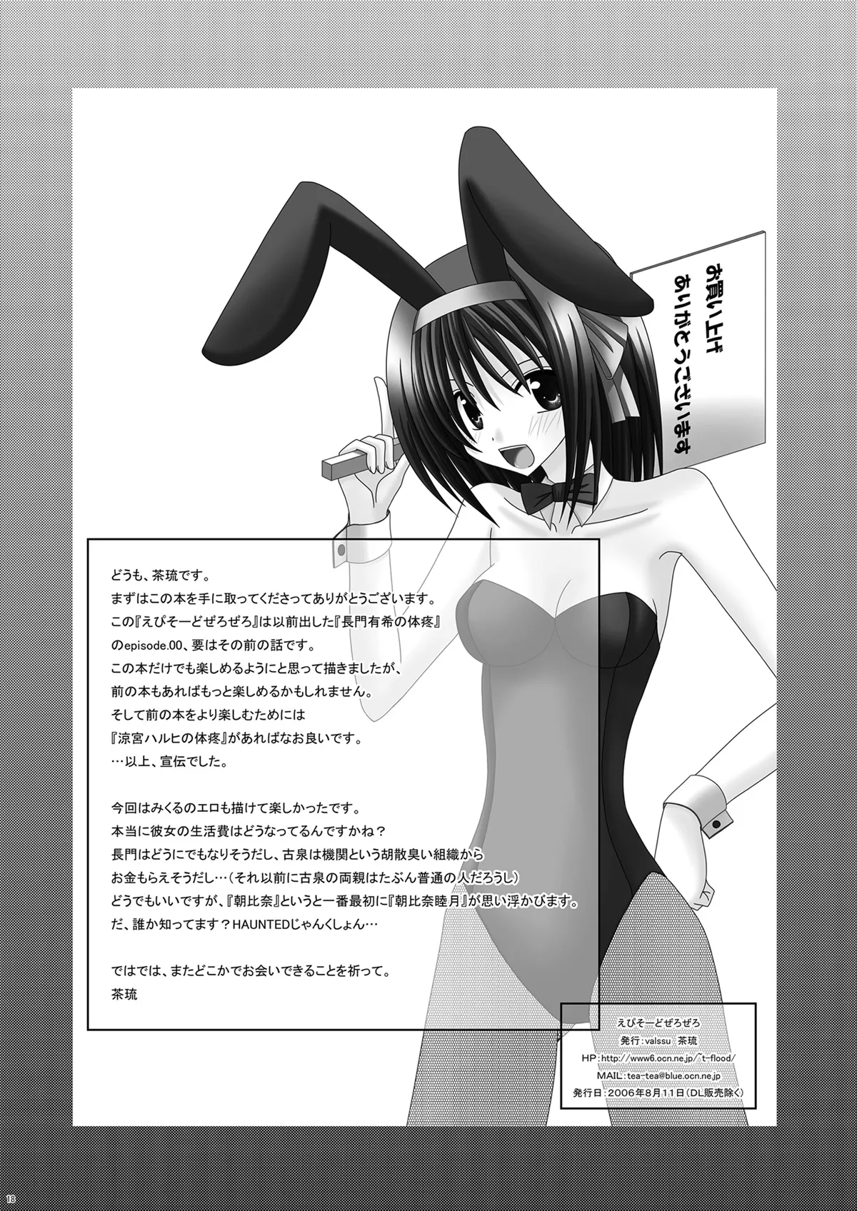[valssu (Charu)] Episode Zero Zero (The Melancholy of Haruhi Suzumiya) [Digital] numero di immagine  17