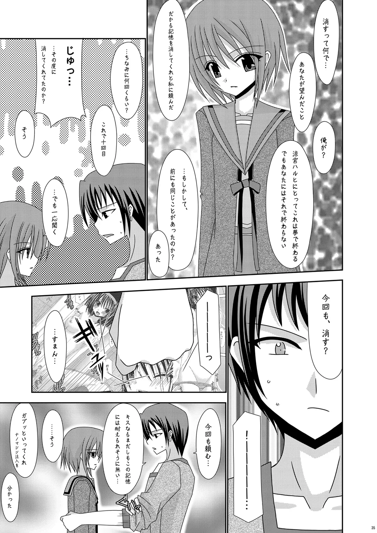[valssu (Charu)] Suzumiya Haruhi no Karada no Uzuki (The Melancholy of Haruhi Suzumiya) [Digital] numero di immagine  35