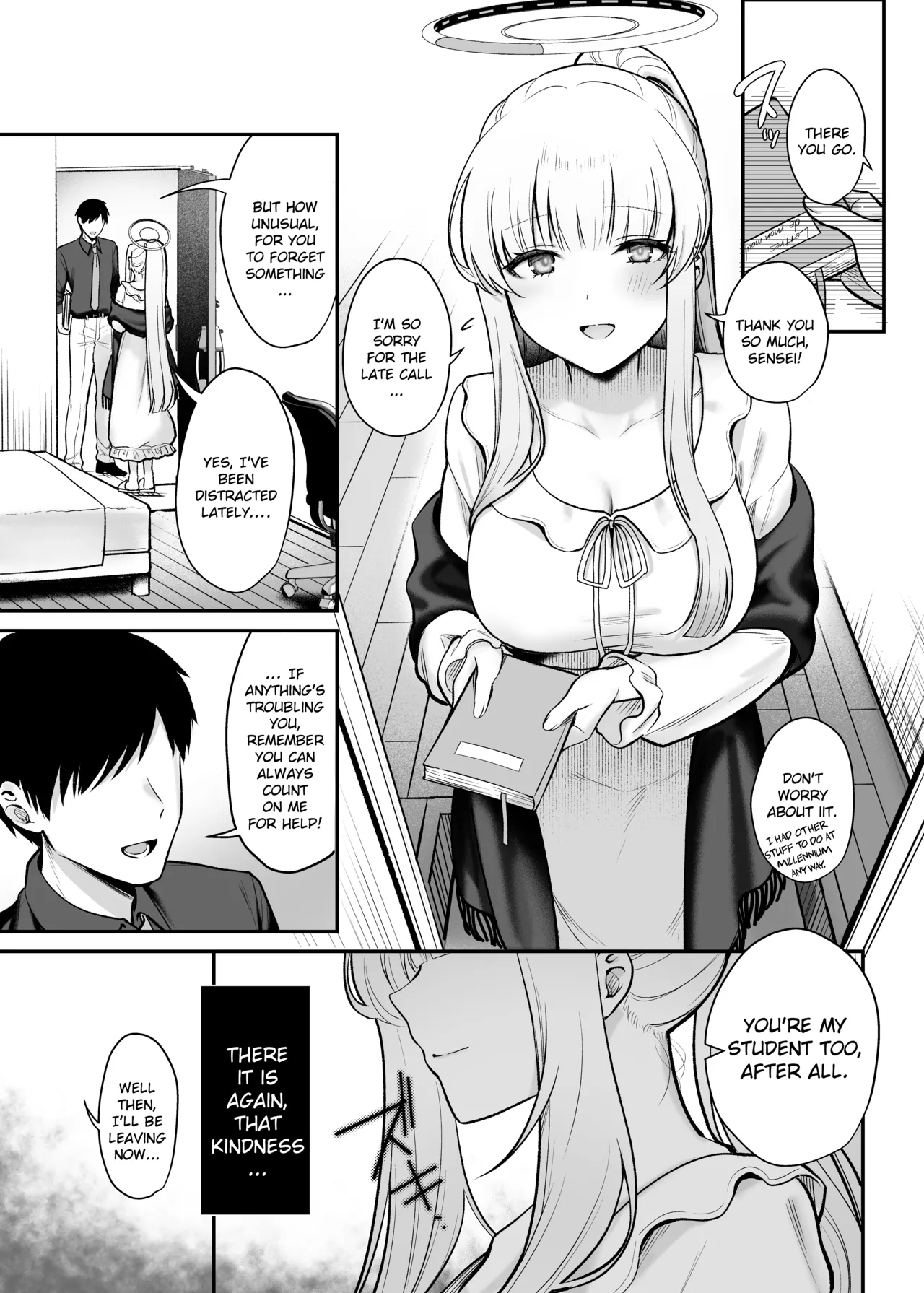 [Pontaroya (Pontaro)] Hoshi ni Somerareta Yoru no Kioku - THE NIGHT DYED WITH A STAR (Blue Archive) [Digital] [English] [Literally Starving] 图片编号 4