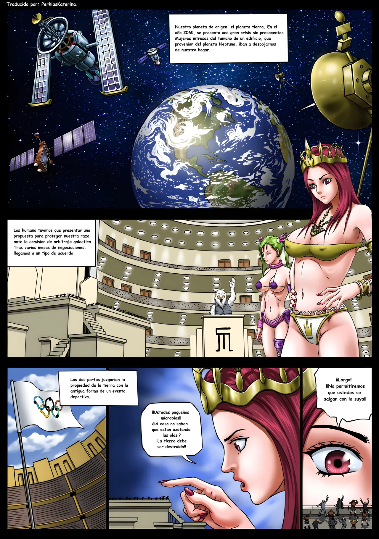 [Vivian] Interplanetary Wrestling (Version [Spanish]) (Image HD Version) (Pages 1-10) 图片编号 2
