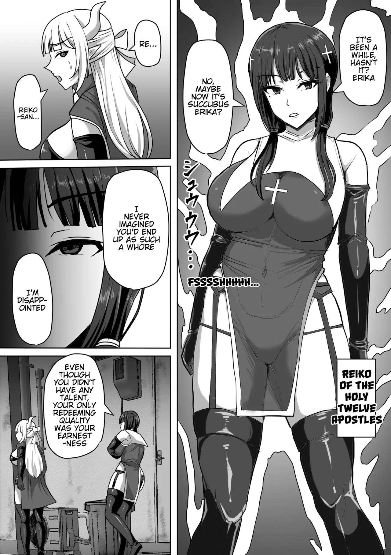 [Shiroi Tentoumushi] Futanari Ejaculation Management! 4 ~The Exorcist Apostle Who Will Ejaculate in 100 Days, Reiko~ [English] [MTL] numero di immagine  6
