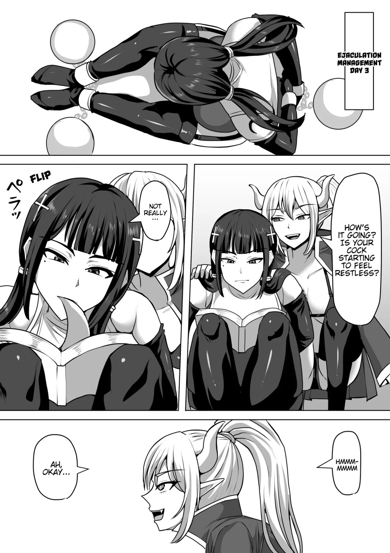 [Shiroi Tentoumushi] Futanari Ejaculation Management! 4 ~The Exorcist Apostle Who Will Ejaculate in 100 Days, Reiko~ [English] [MTL] numero di immagine  34