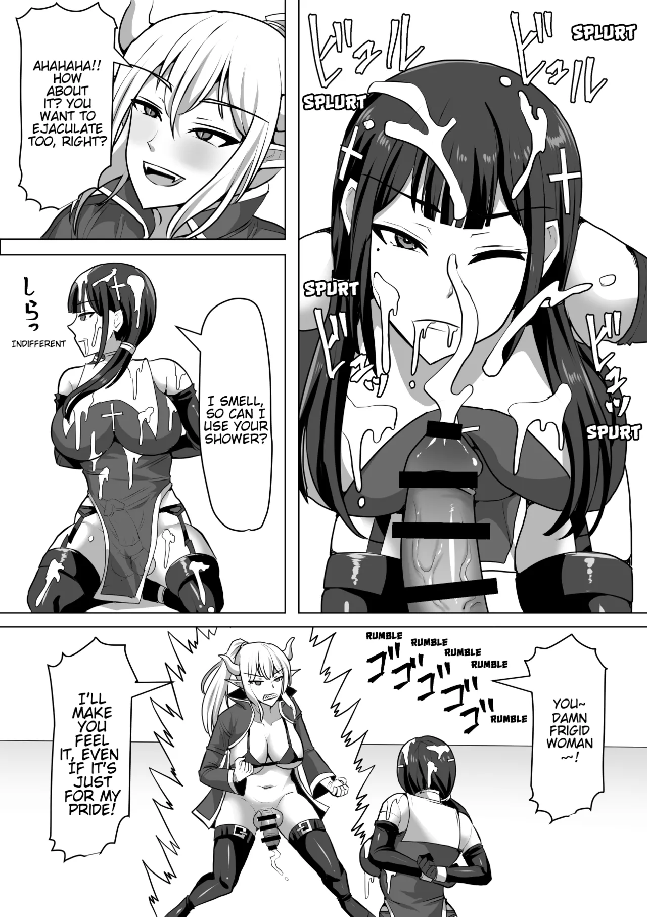 [Shiroi Tentoumushi] Futanari Ejaculation Management! 4 ~The Exorcist Apostle Who Will Ejaculate in 100 Days, Reiko~ [English] [MTL] numero di immagine  42