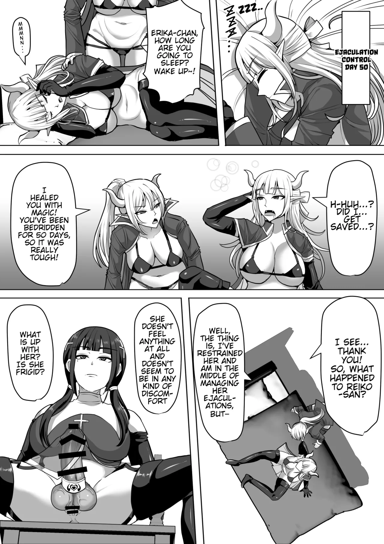 [Shiroi Tentoumushi] Futanari Ejaculation Management! 4 ~The Exorcist Apostle Who Will Ejaculate in 100 Days, Reiko~ [English] [MTL] numero di immagine  49