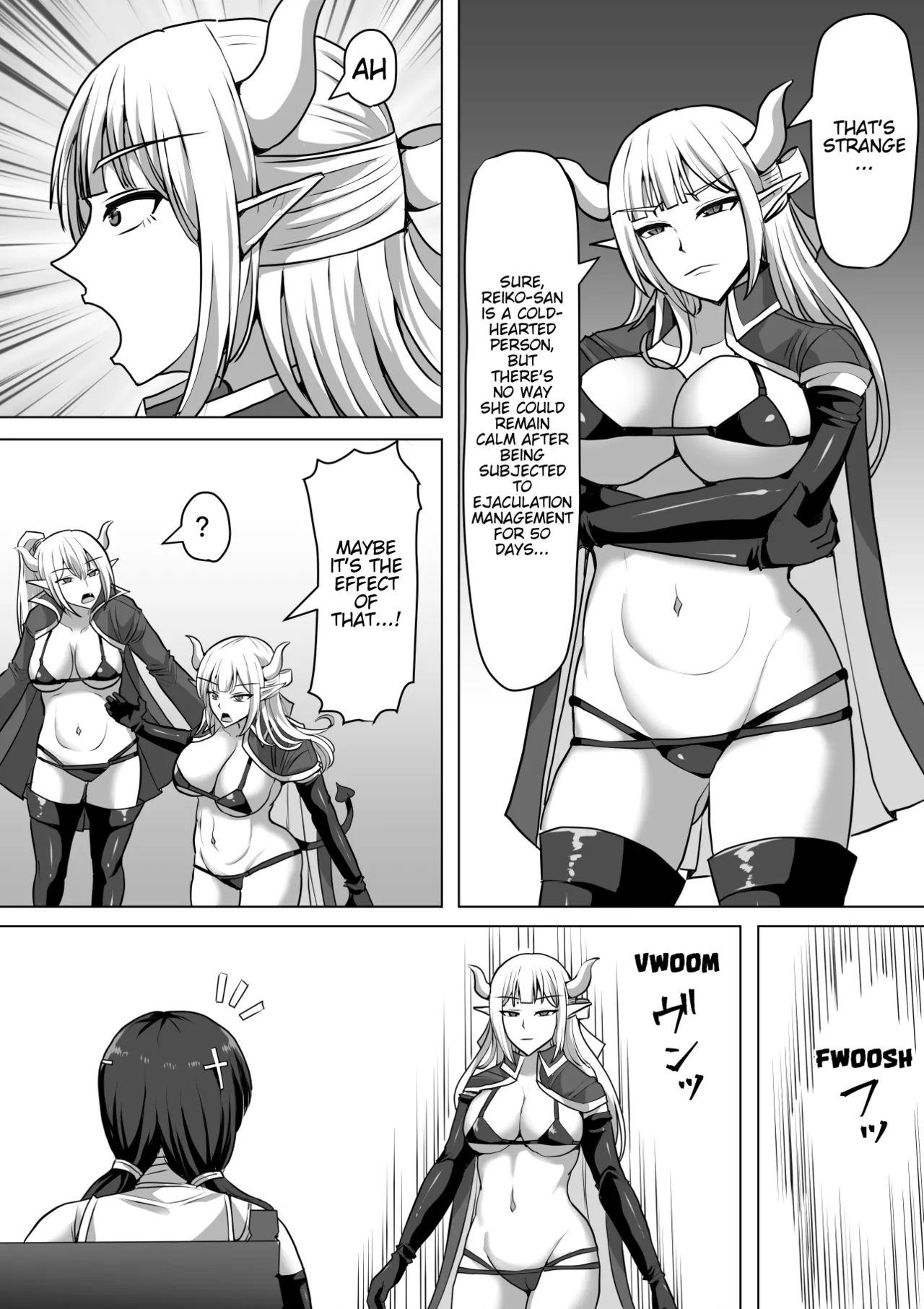 [Shiroi Tentoumushi] Futanari Ejaculation Management! 4 ~The Exorcist Apostle Who Will Ejaculate in 100 Days, Reiko~ [English] [MTL] numero di immagine  50