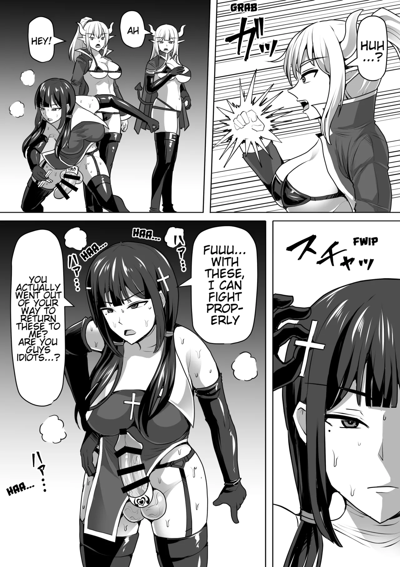 [Shiroi Tentoumushi] Futanari Ejaculation Management! 4 ~The Exorcist Apostle Who Will Ejaculate in 100 Days, Reiko~ [English] [MTL] numero di immagine  68