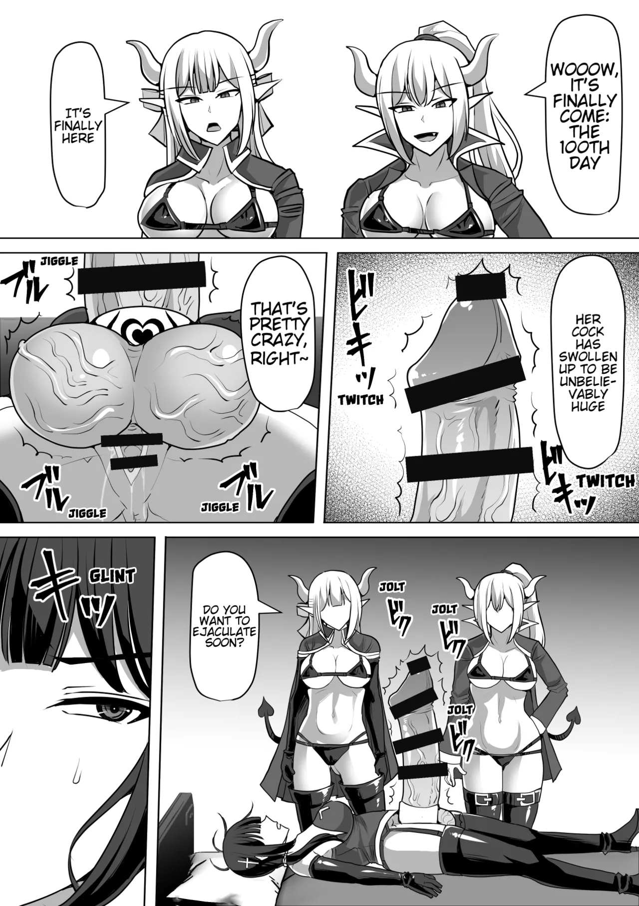 [Shiroi Tentoumushi] Futanari Ejaculation Management! 4 ~The Exorcist Apostle Who Will Ejaculate in 100 Days, Reiko~ [English] [MTL] numero di immagine  87