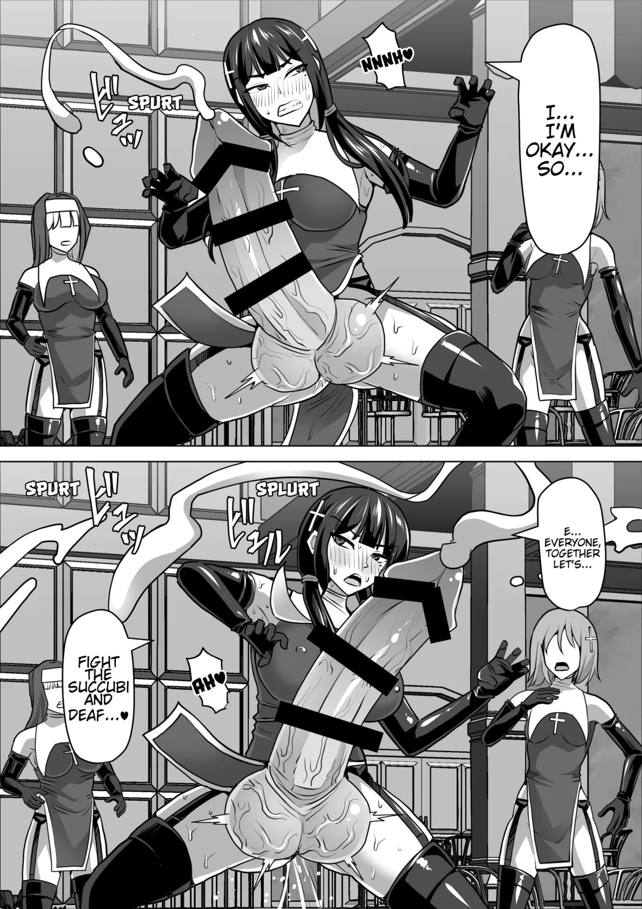 [Shiroi Tentoumushi] Futanari Ejaculation Management! 4 ~The Exorcist Apostle Who Will Ejaculate in 100 Days, Reiko~ [English] [MTL] numero di immagine  92