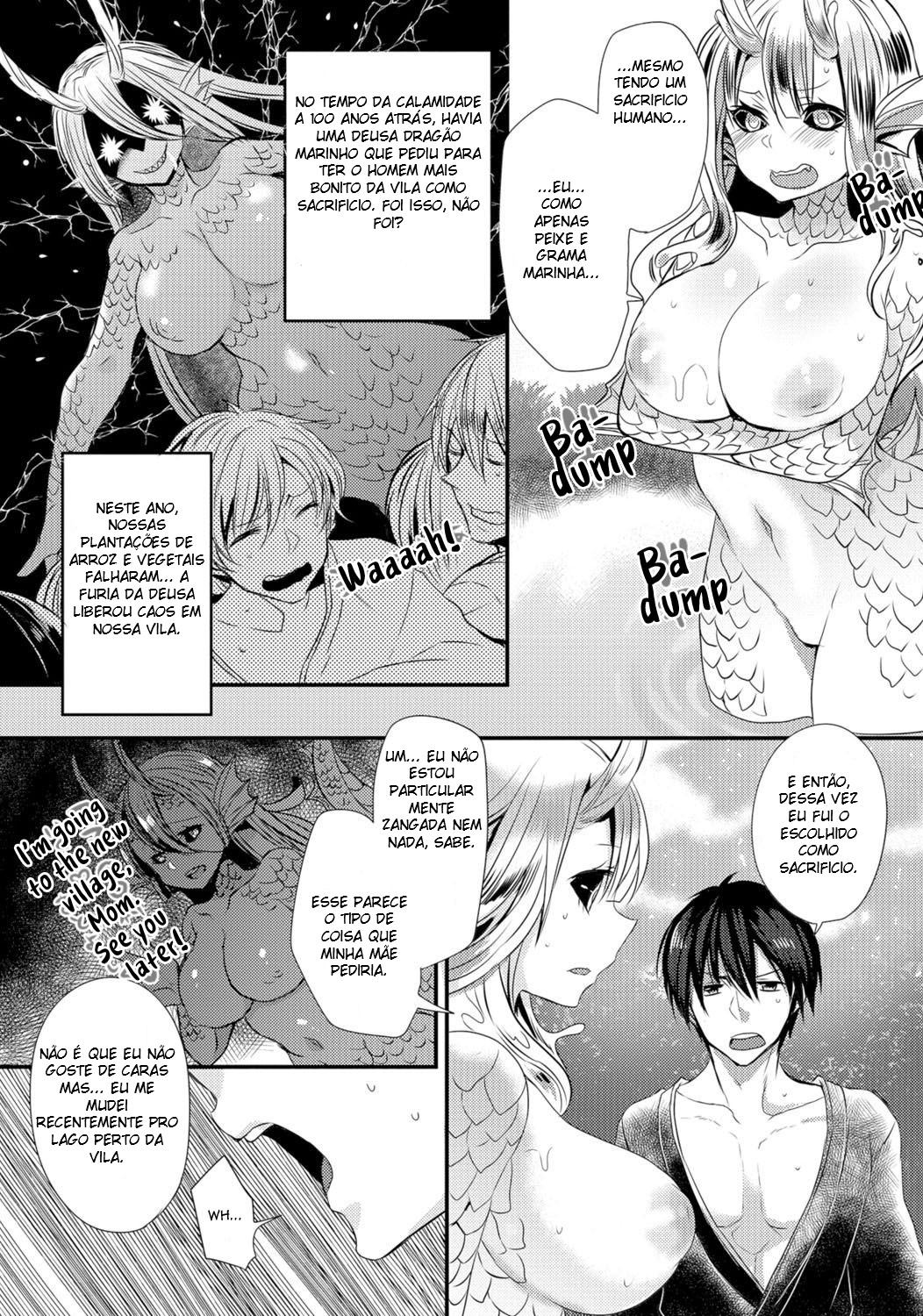 [Mameko] Suiryuu no Kami-sama ni Ikenie o | Sacrifice to the Water Dragon Goddess (Monster Musume to no Chigiri) [Portuguese-BR] [Sugiora] 2eme image