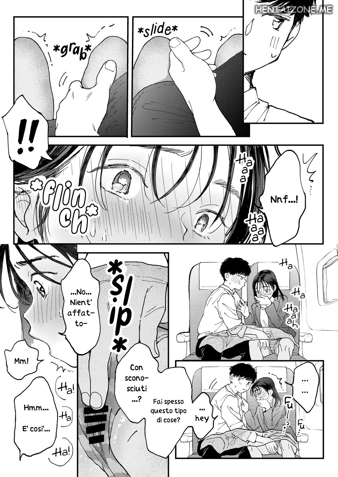 [Denbu Momo] Muramura OL-san wa Hikouki no Naka demo Seiyoku o Mitashitai | Il Viaggio Aereo [Italian] [Digital] 이미지 번호 20