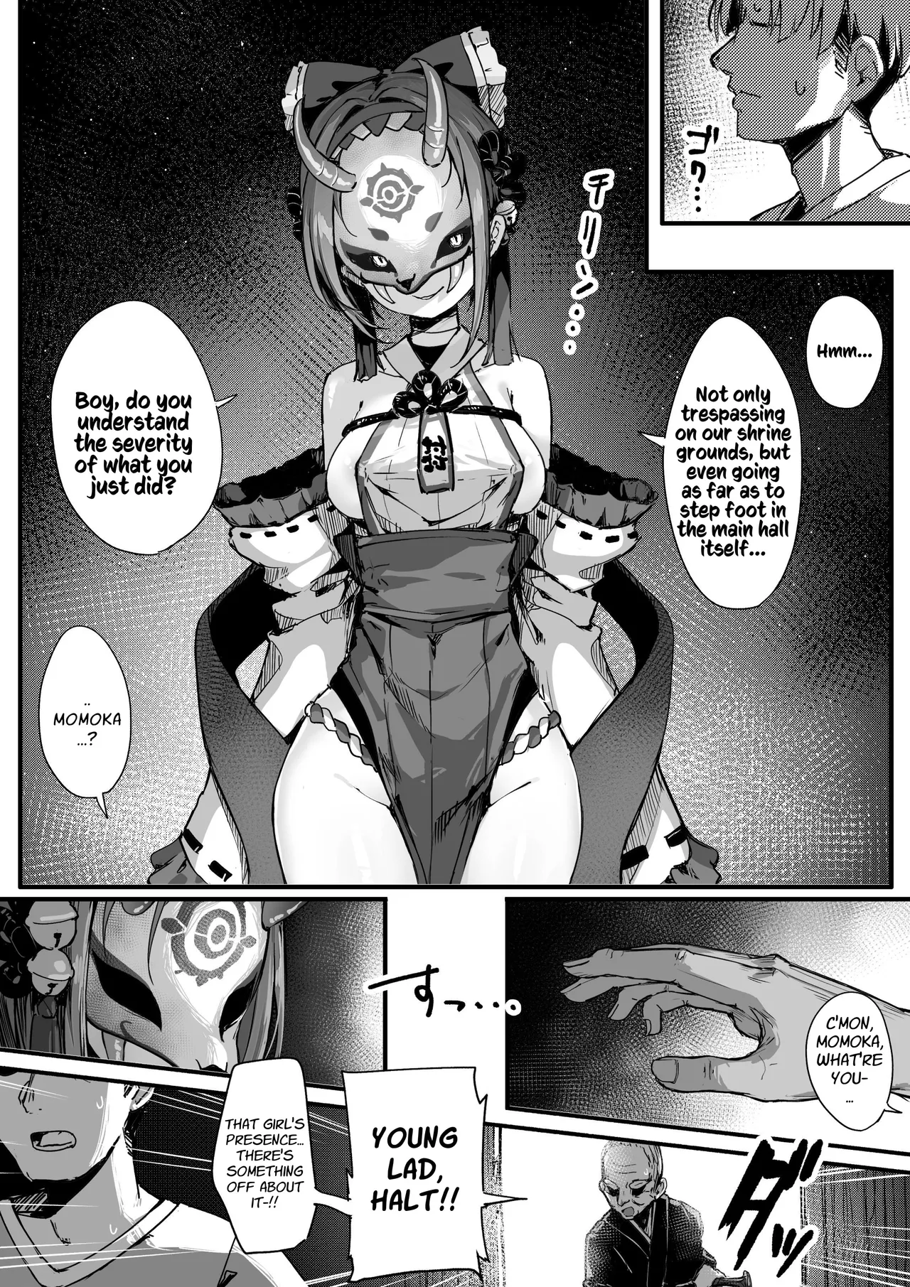 [Ochichio Nyuugyou (osisio)] Hyakudaku no Tou -Ni- Kengen Seshi Jahen | Tower of a Hundred Impurities ~Part 2~ [English] [Kusanuu] image number 7