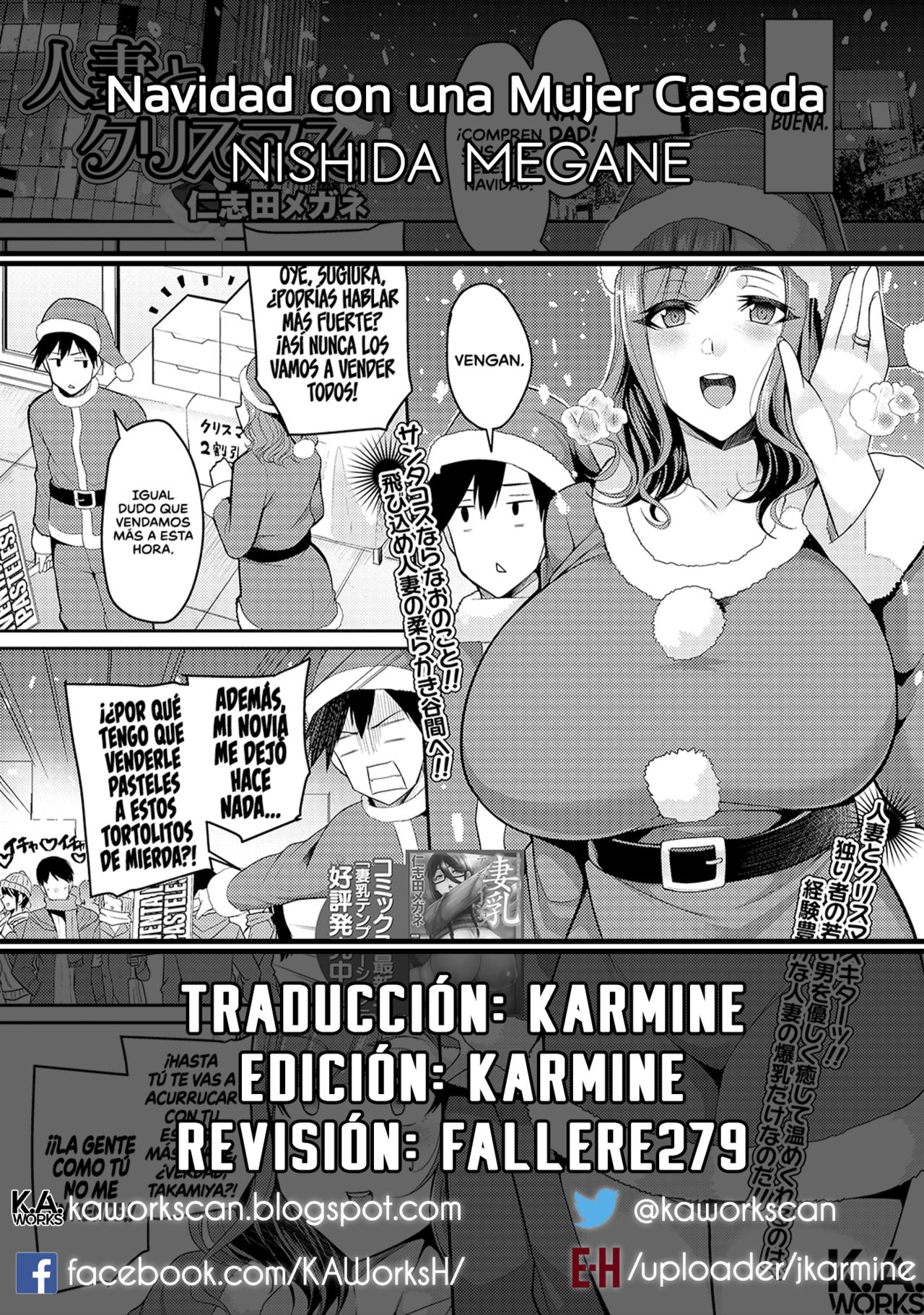 [Nishida Megane] Hitozuma to Christmas | Navidad con una Mujer Casada (COMIC Shigekiteki SQUIRT!! Vol. 15) [Spanish] [K.A. Works] [Digital] 이미지 번호 17