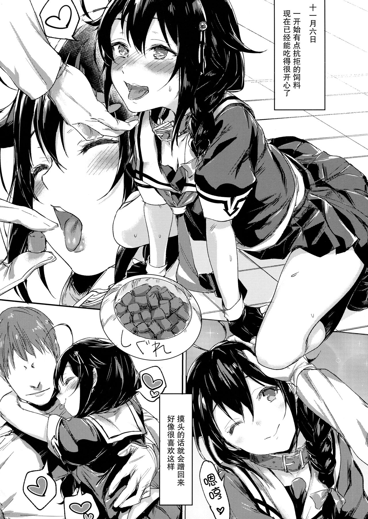 (C91) [Yaki Tomahawk Steak (Yakitomato)] Uchi no Wanko no Choukyou Nisshi (Kantai Collection -KanColle-) [Chinese] [海色汉化] 이미지 번호 14