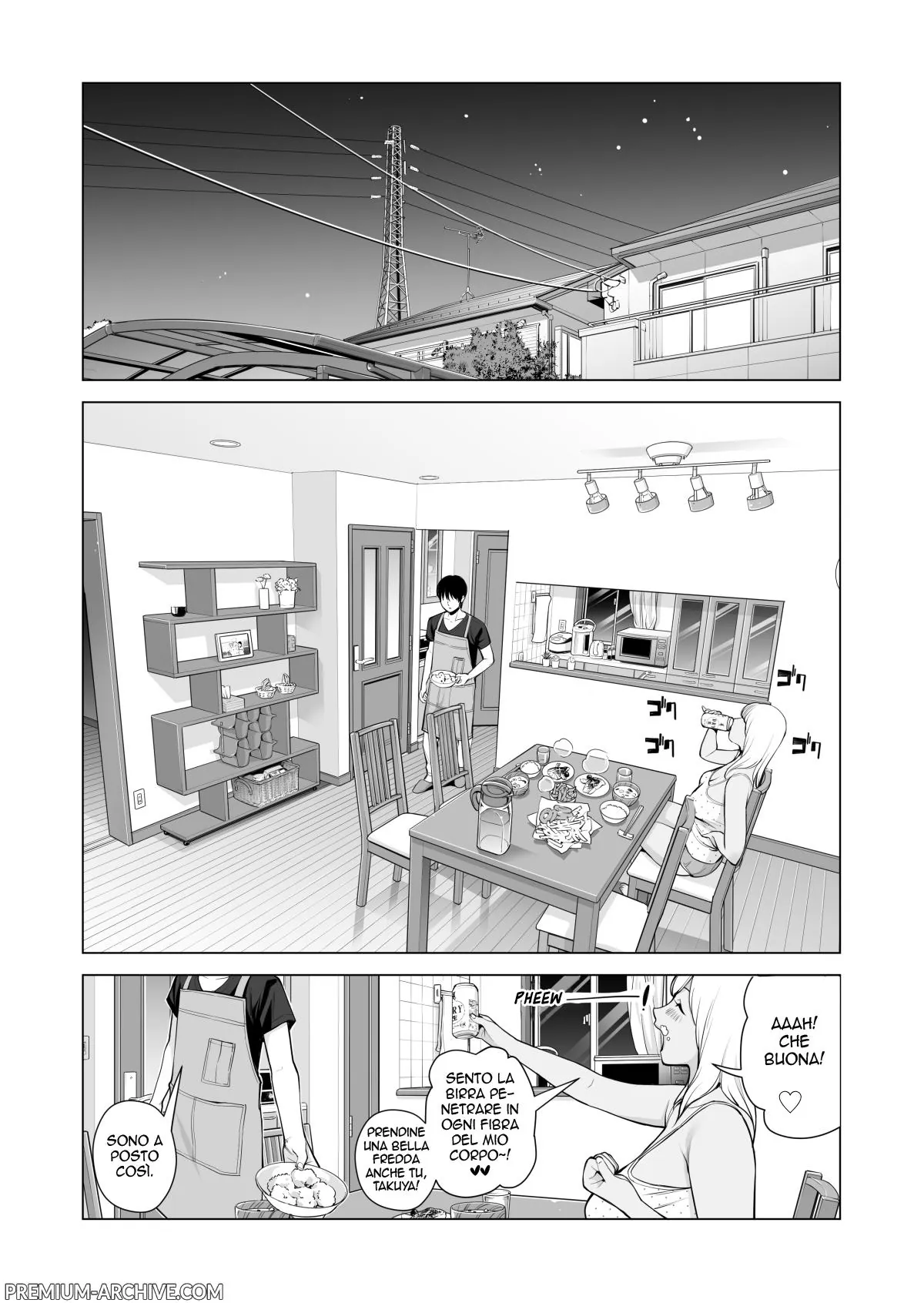 [HGT Labo (Tsusauto)] Nureane ~Batsuichi no Ane to Sex o Shita Natsu no Yoru | La sorella bagnata [Italian] 23eme image