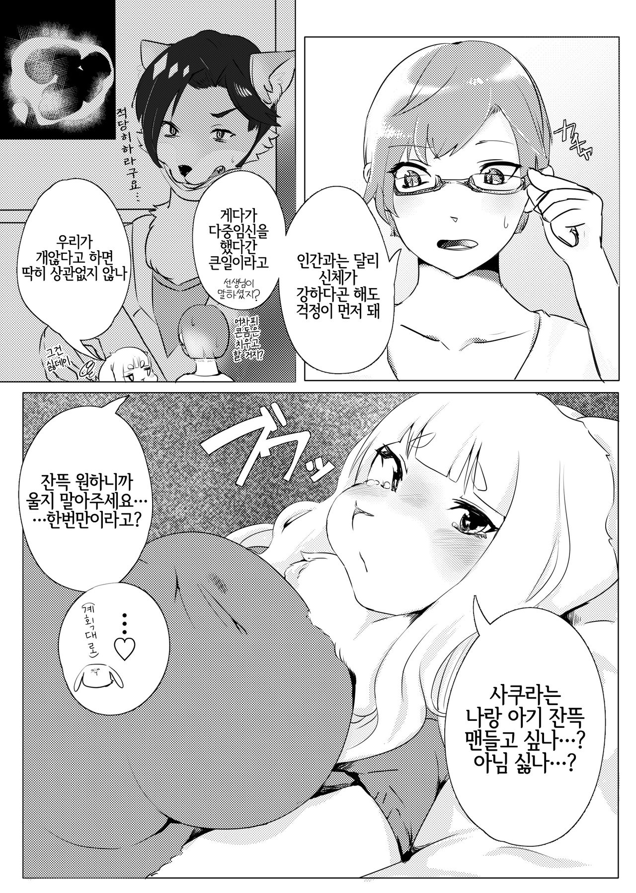 [Kimuchi-tei (Shikibe Tsuko)] Snow Night (Kemo Nee-san 5) [Korean] [LWND] [Digital] numero di immagine  3