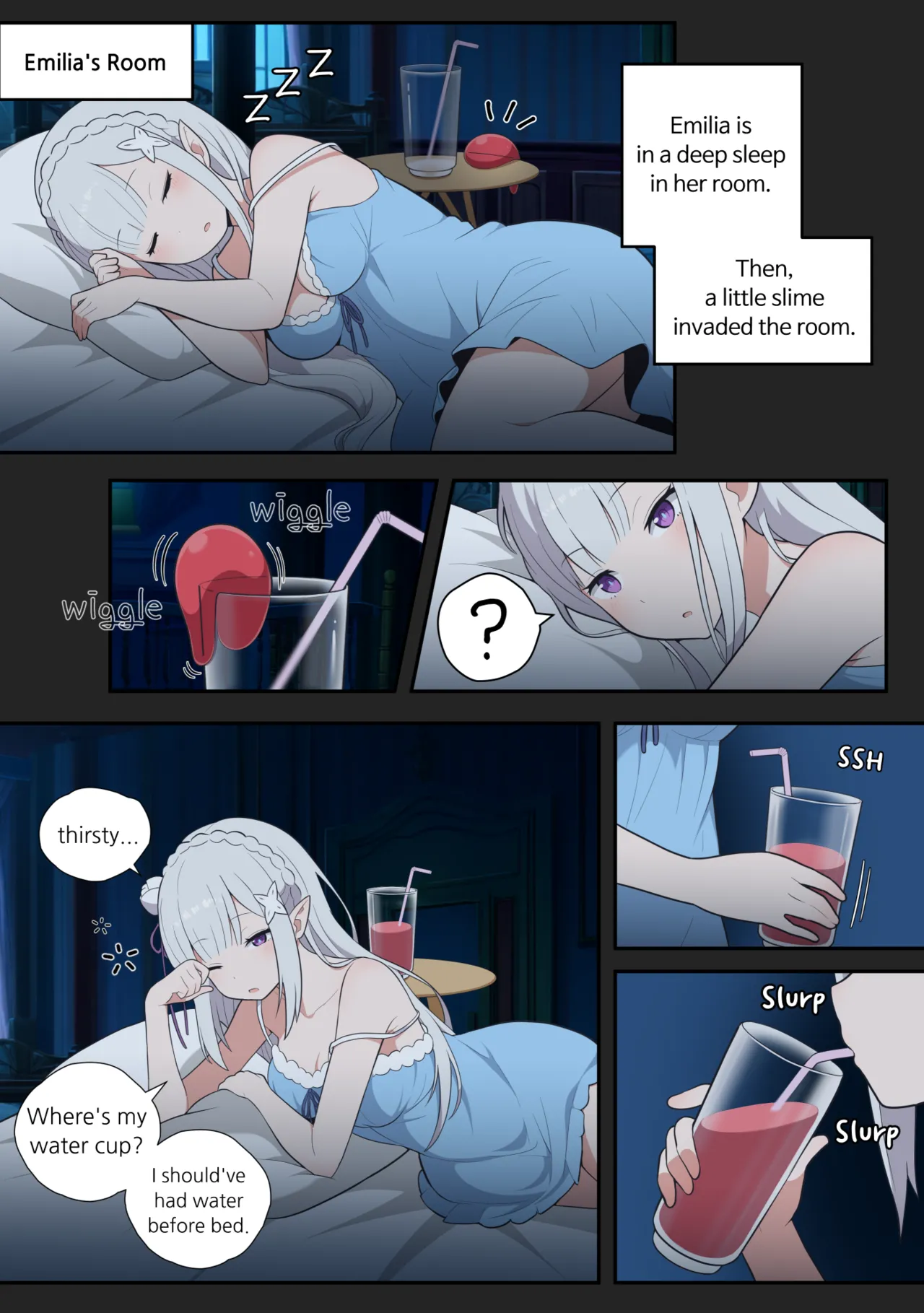 [everyday2] Emilia feminization (Re:Zero kara Hajimeru Isekai Seikatsu) [Korean, English] 이미지 번호 9