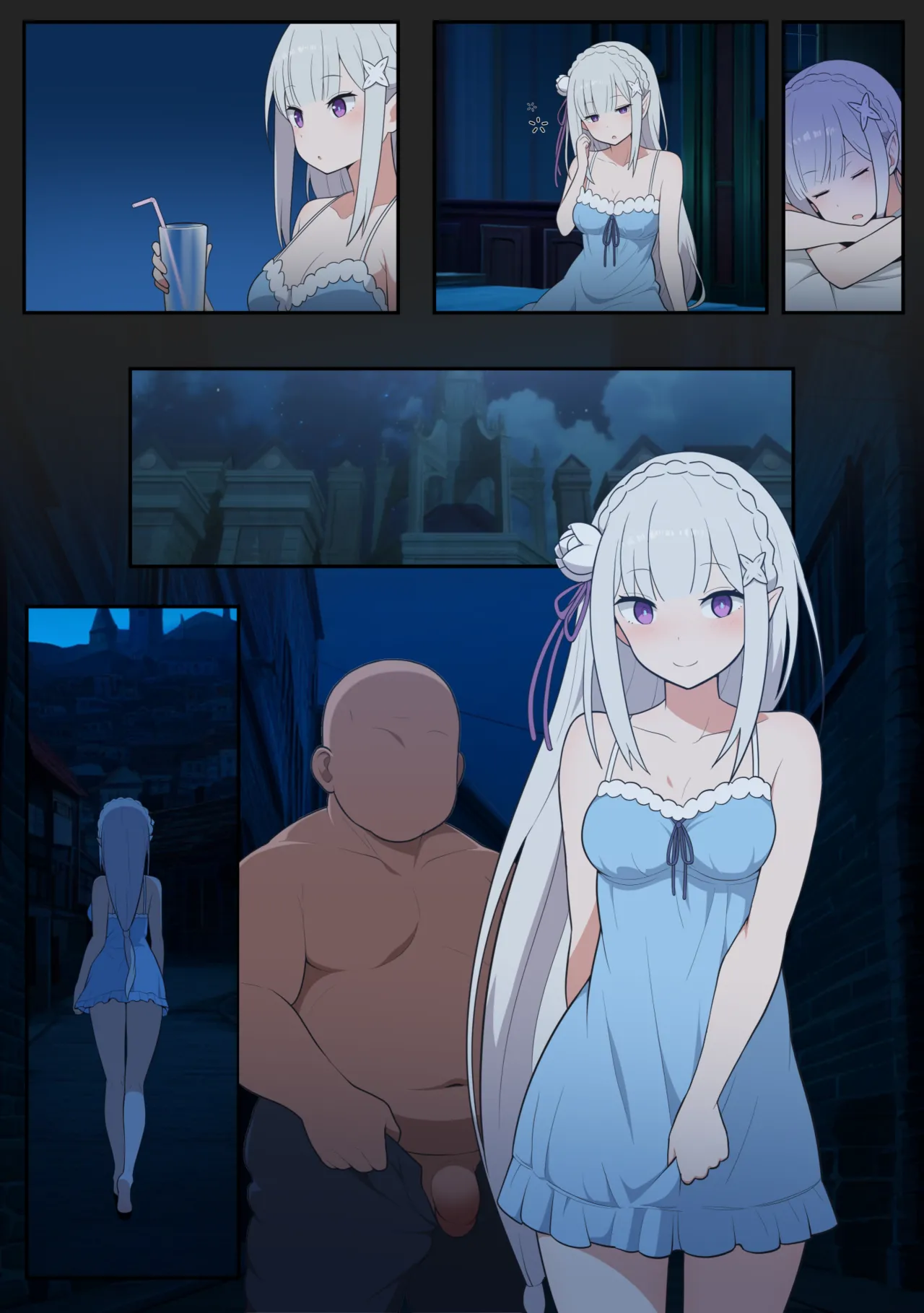 [everyday2] Emilia feminization (Re:Zero kara Hajimeru Isekai Seikatsu) [Korean, English] 이미지 번호 18