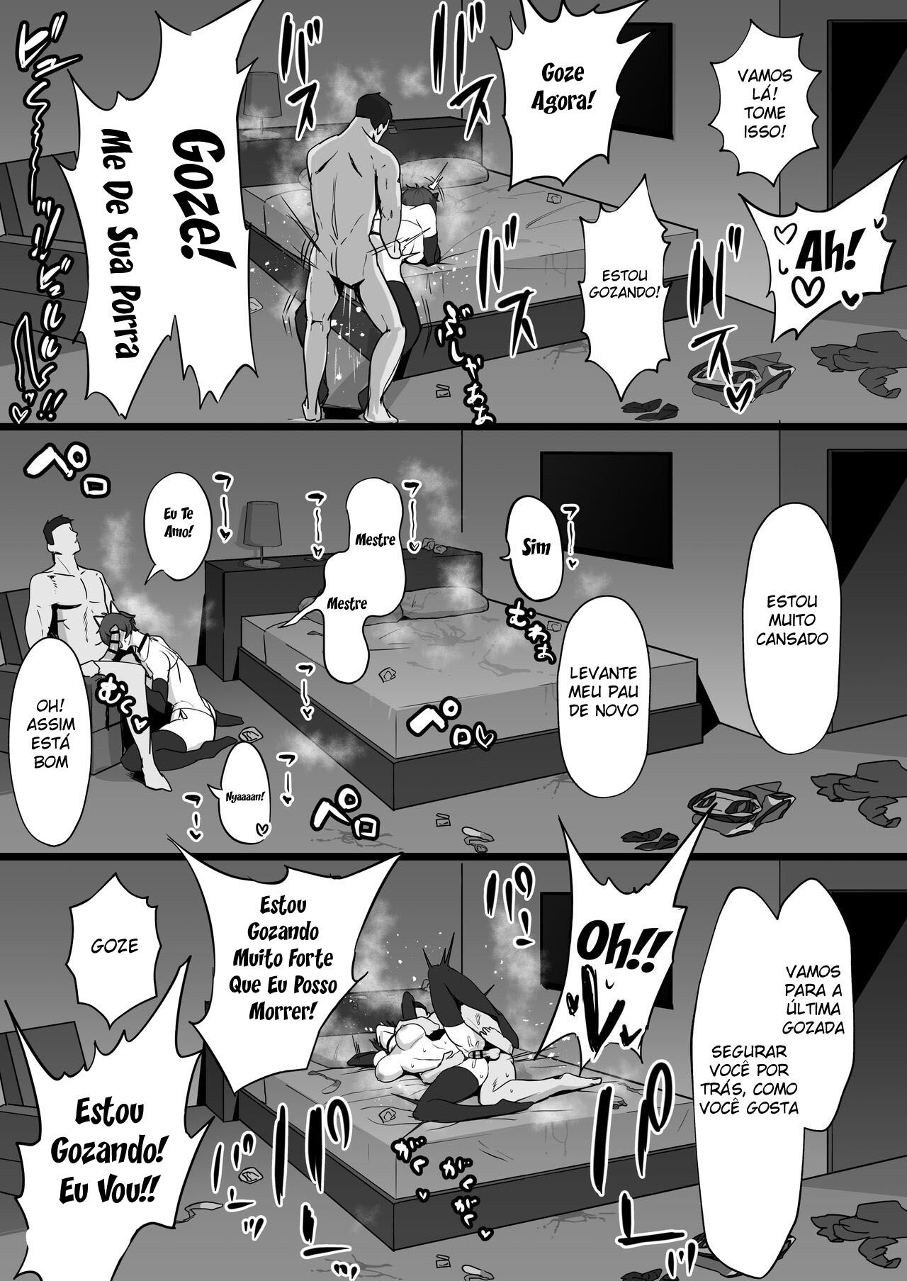 [Misaki (T-Man)] Ouji-sama-kei de Joshi kara Motemote dakedo Jitsu wa Mazo Mesu Neko na Osananajimi to Jitsu wa Ecchi suru Hon Adult [Portuguese-BR] [Mundo Hentai] image number 42