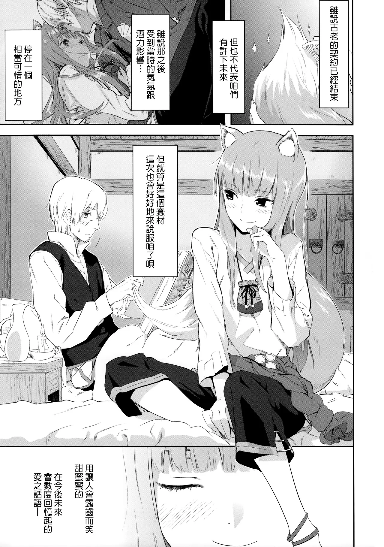 (C83) [Ajisaidenden (Kawakami Rokkaku, Takanashi Rei)] Harvest II (Spice and Wolf)  [Chinese] [Genesis漢化 & eve重嵌] image number 4