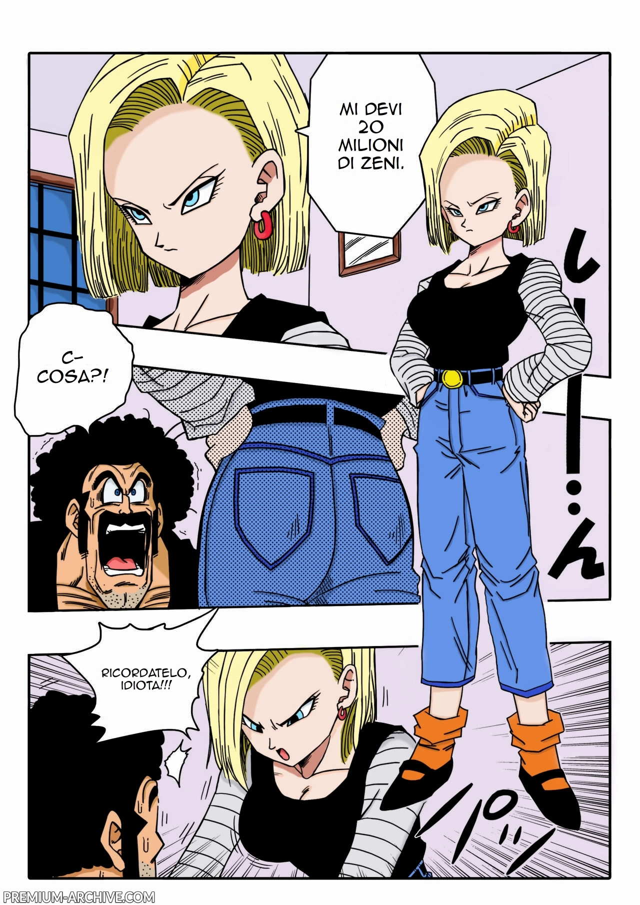 [Yamamoto] Mr. Satan vs Android 18 | Mr Satan Contro C-18 (Dragon Ball Z) [Italian] [Decensored] [Colored] image number 3