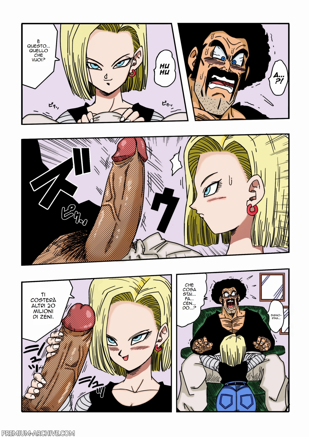 [Yamamoto] Mr. Satan vs Android 18 | Mr Satan Contro C-18 (Dragon Ball Z) [Italian] [Decensored] [Colored] image number 5