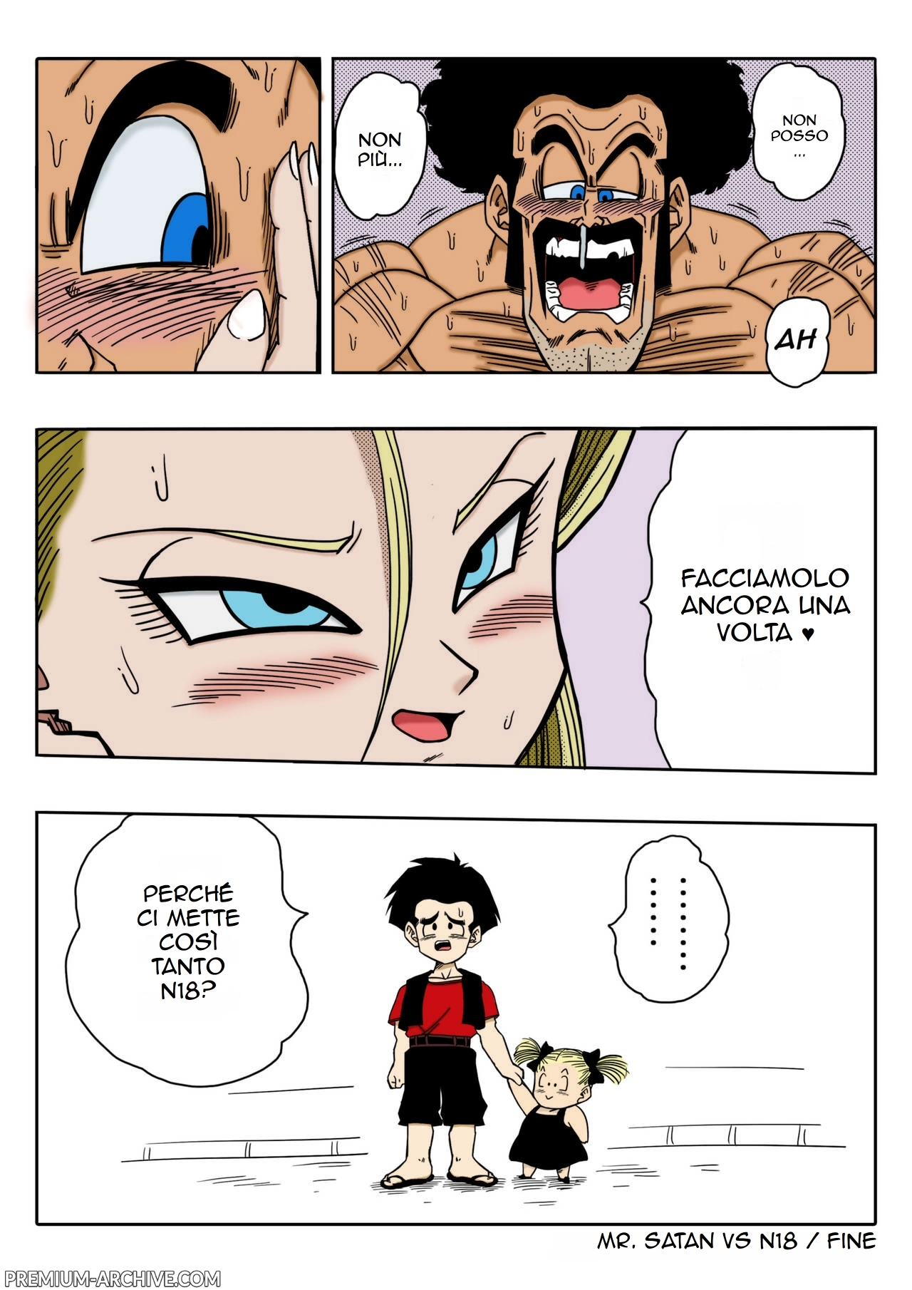 [Yamamoto] Mr. Satan vs Android 18 | Mr Satan Contro C-18 (Dragon Ball Z) [Italian] [Decensored] [Colored] image number 14