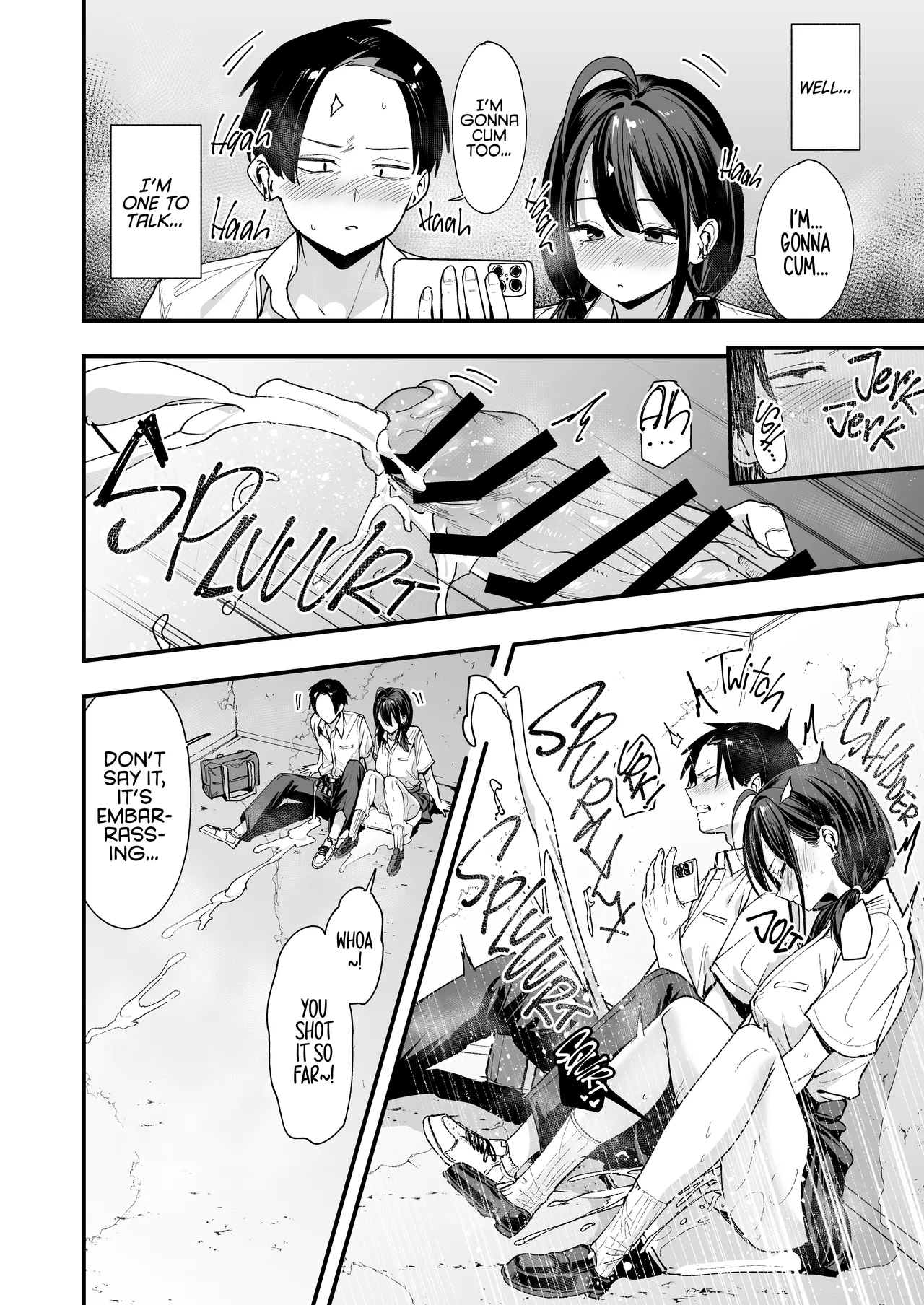 [Fuguta-ke] Tonari no Seki no Tomodachi to Issho ni Onanii Suru Hanashi | The Story About Masturbating Together With the Friend Who Sits Next to Me [English] 28eme image