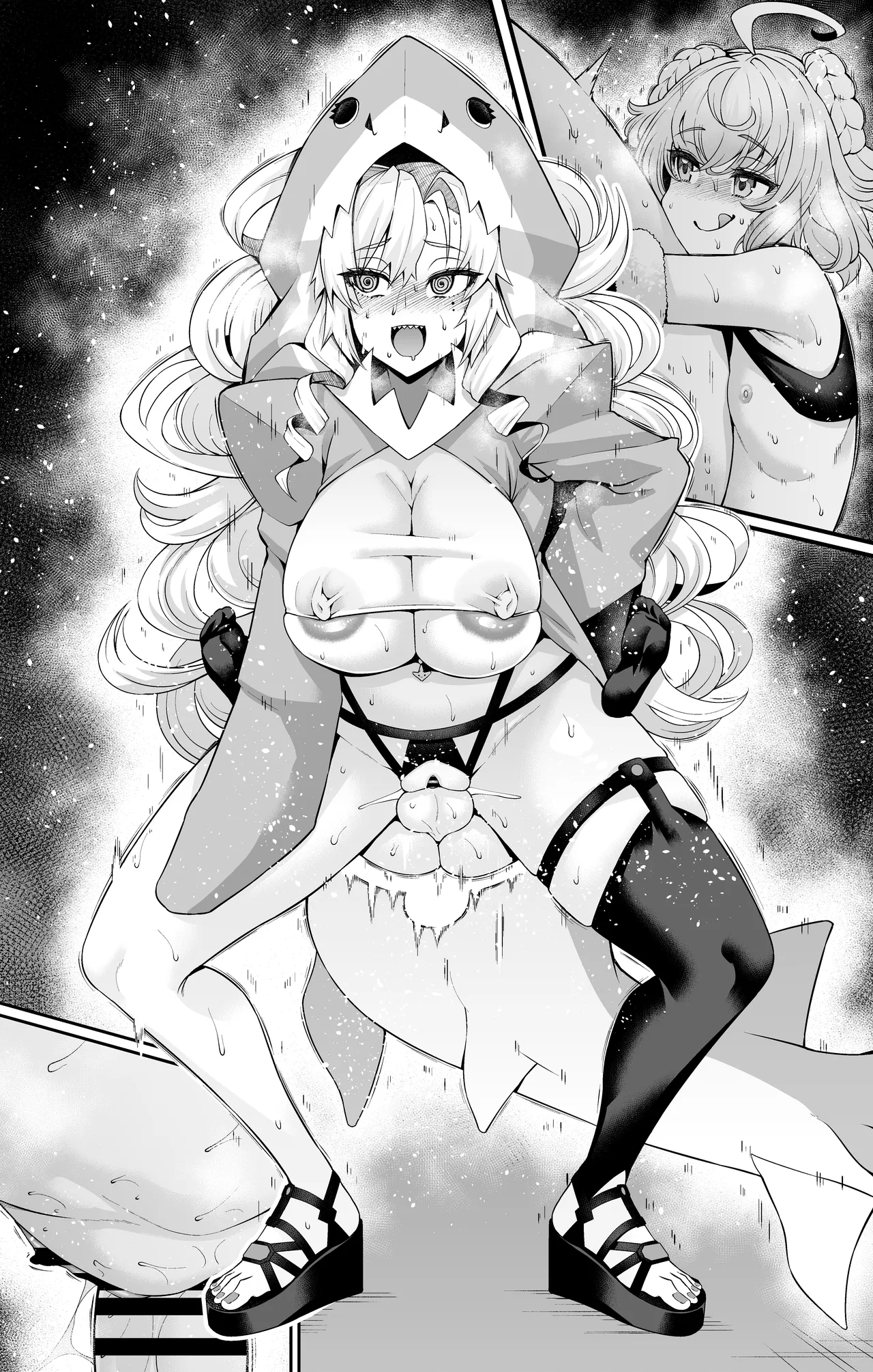 [Ankoman] Kurīmuhiruto, samekosu de parisu to…❤ | 크림힐트, 상어 코스프레하고 파리스 군과...❤ (Fate/Grand Order) [Korean] image number 14