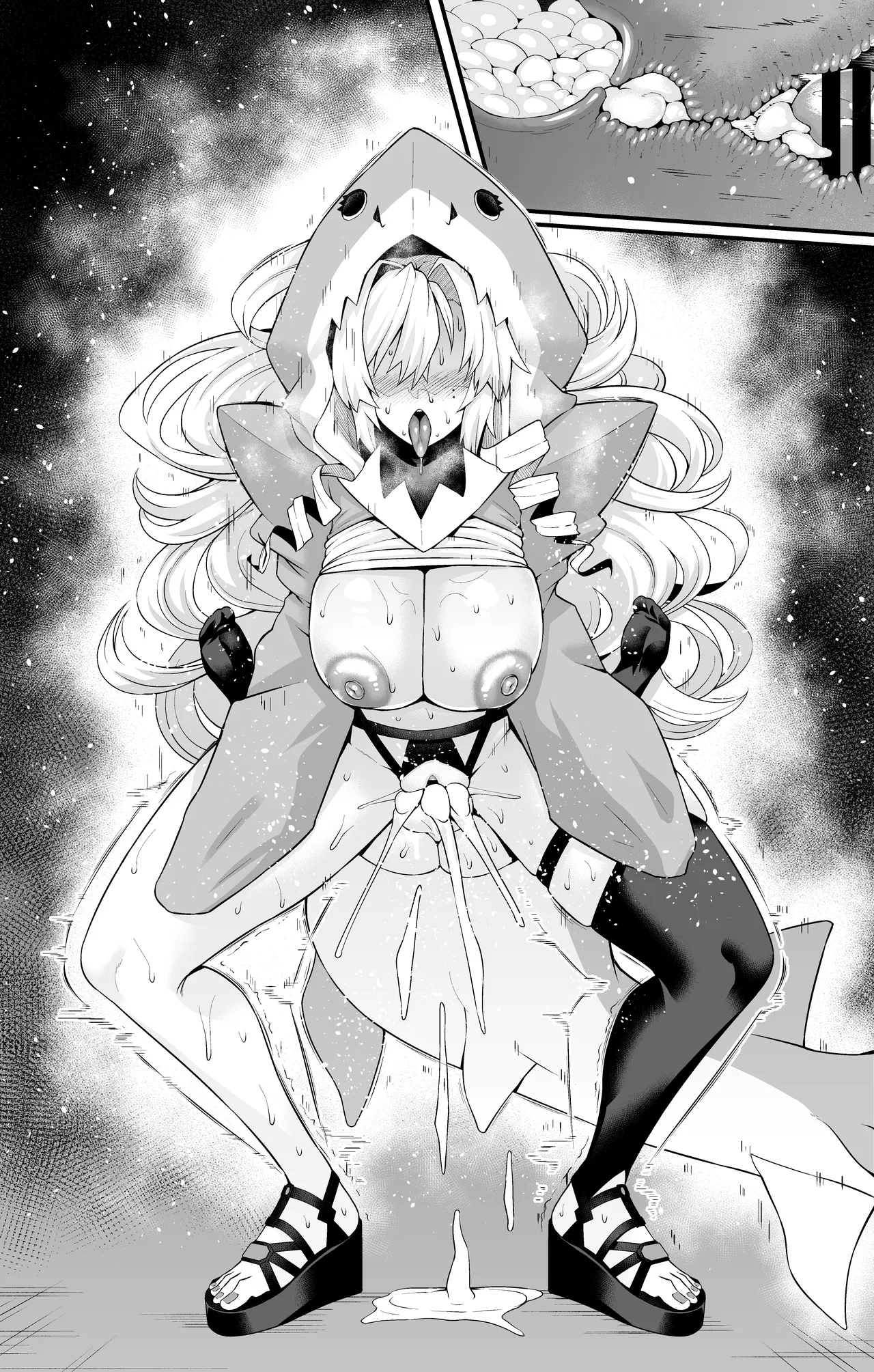 [Ankoman] Kurīmuhiruto, samekosu de parisu to…❤ | 크림힐트, 상어 코스프레하고 파리스 군과...❤ (Fate/Grand Order) [Korean] image number 18