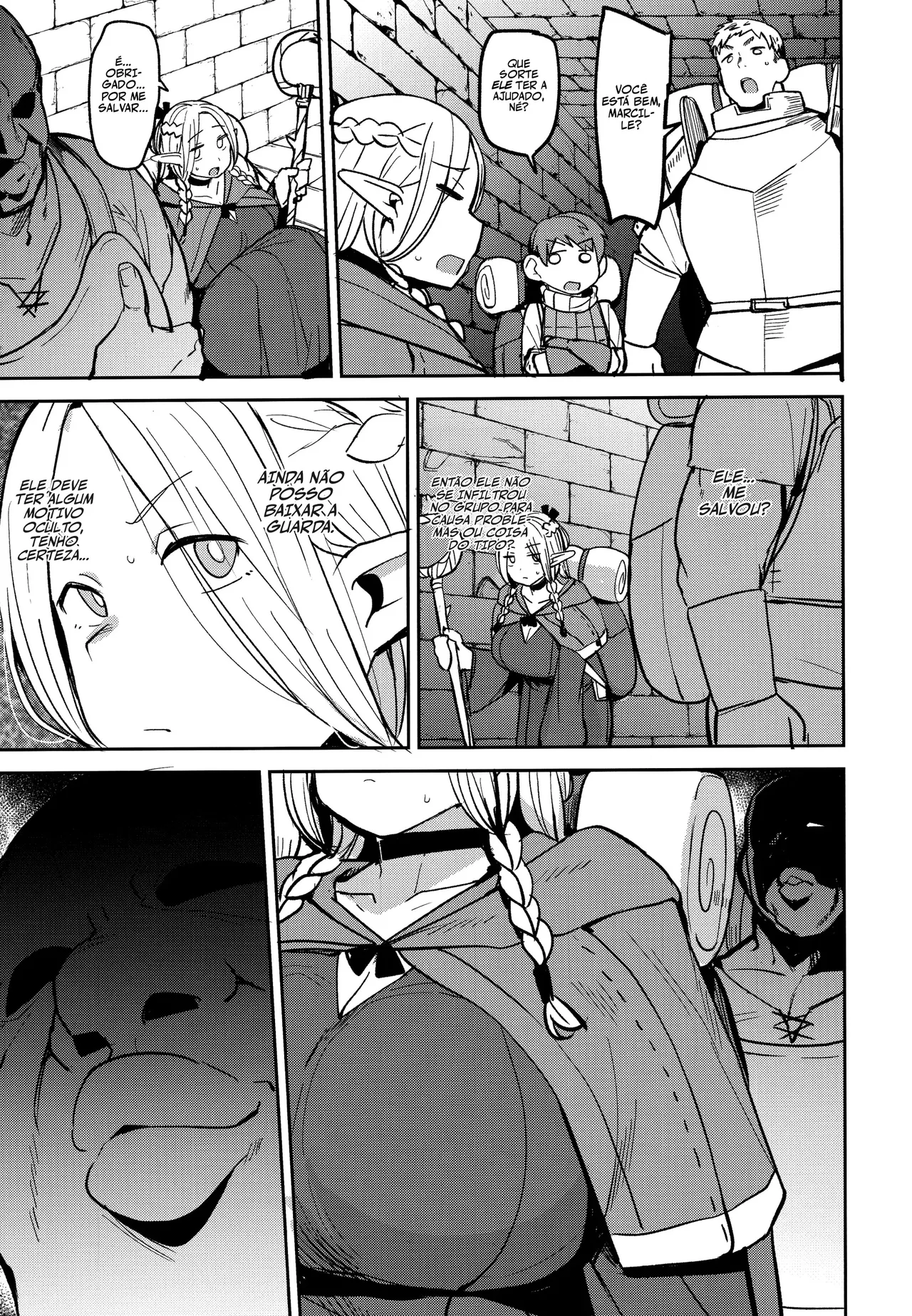 (C106) [North70 (Nanao Yukiji)] Chin Ochi Donkusa Elf | Elfa Idiota Enganada e Comida (Dungeon Meshi) [Portuguese-BR] 图片编号 6