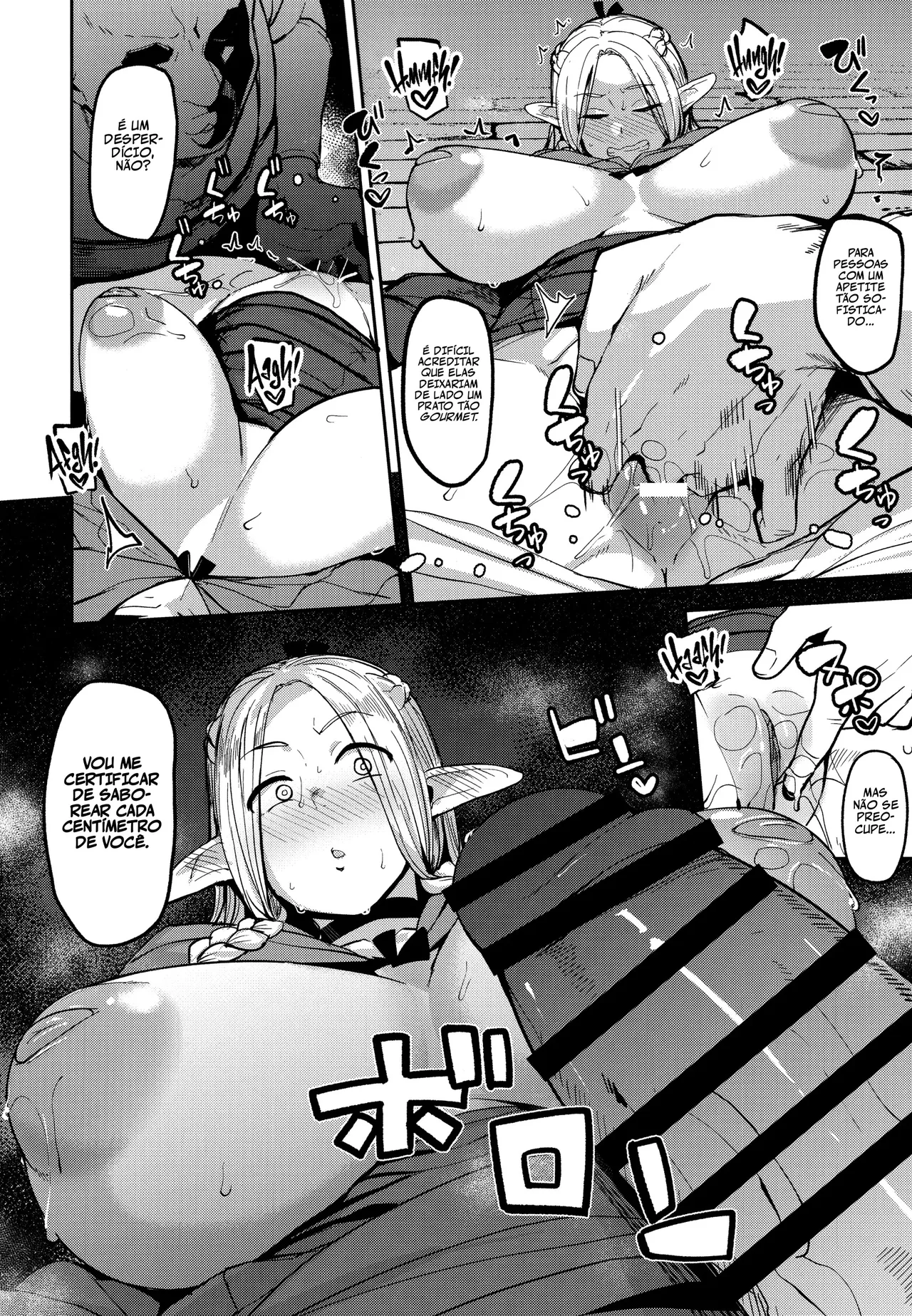 (C106) [North70 (Nanao Yukiji)] Chin Ochi Donkusa Elf | Elfa Idiota Enganada e Comida (Dungeon Meshi) [Portuguese-BR] 图片编号 13