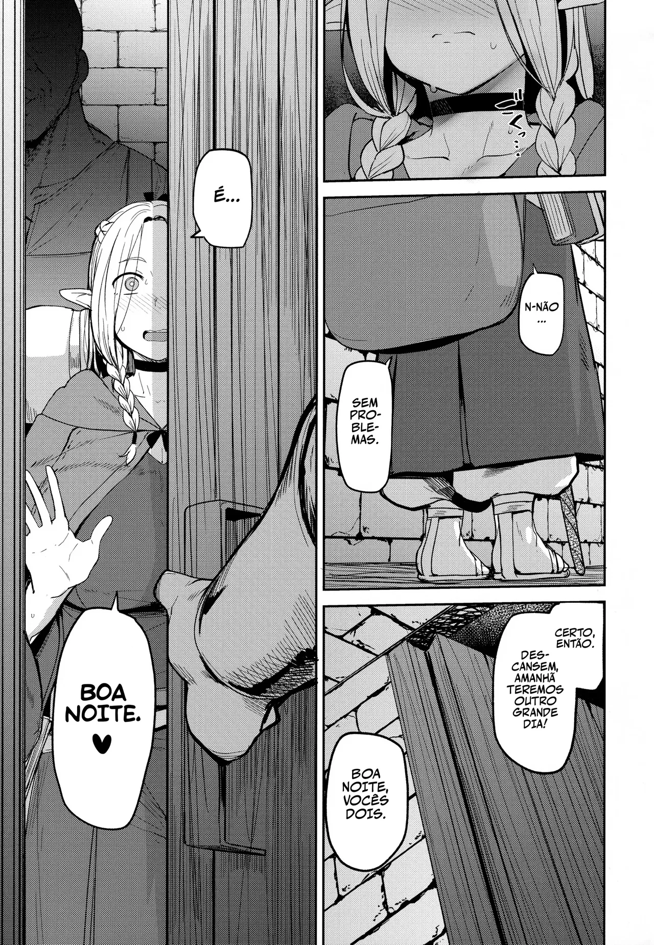 (C106) [North70 (Nanao Yukiji)] Chin Ochi Donkusa Elf | Elfa Idiota Enganada e Comida (Dungeon Meshi) [Portuguese-BR] 图片编号 32