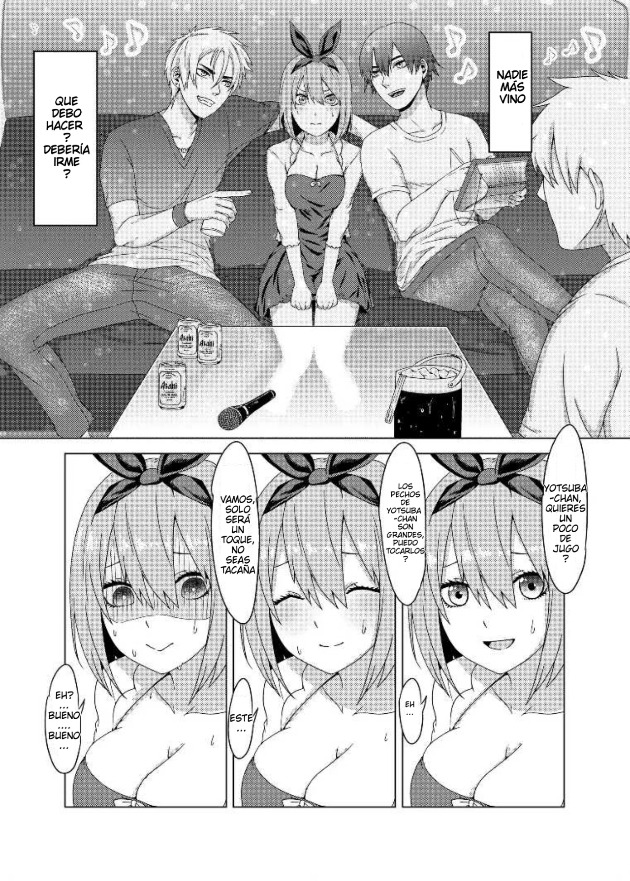 (FF34) [Torinosu (Jakelian、Lies、Oshino F)] Una Perra en Cinco (Gotoubun no Hanayome) [Spanish] [Darkss 153] [Sample] imagen número 11