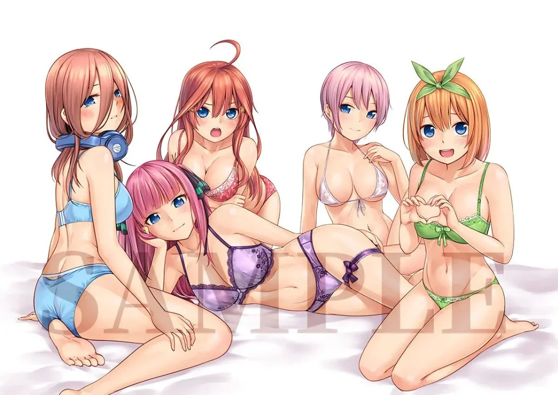 (FF34) [Torinosu (Jakelian、Lies、Oshino F)] Una Perra en Cinco (Gotoubun no Hanayome) [Spanish] [Darkss 153] [Sample] imagen número 14